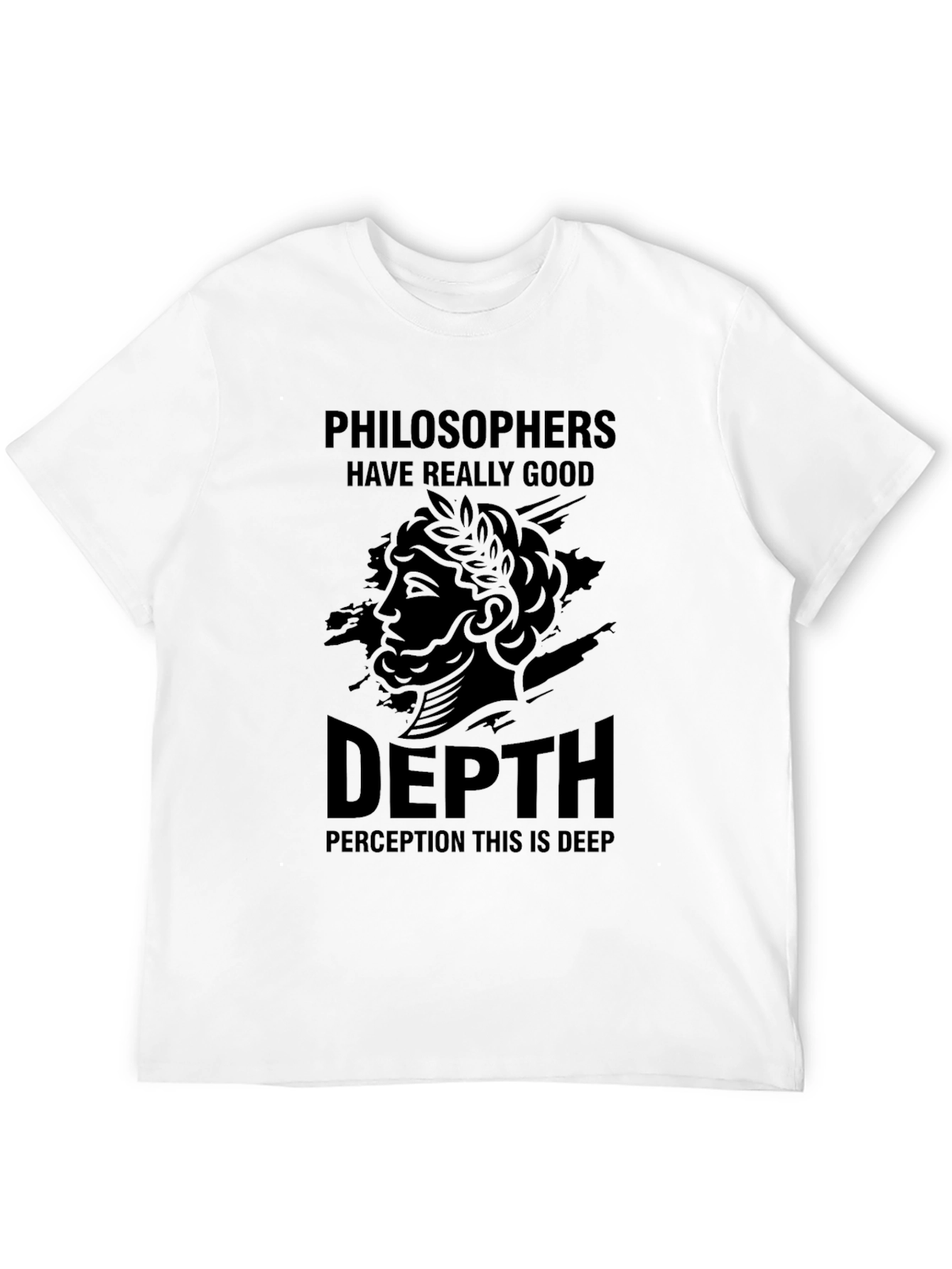 Black Philosophers Depth Perception Black T-Shirt view 12