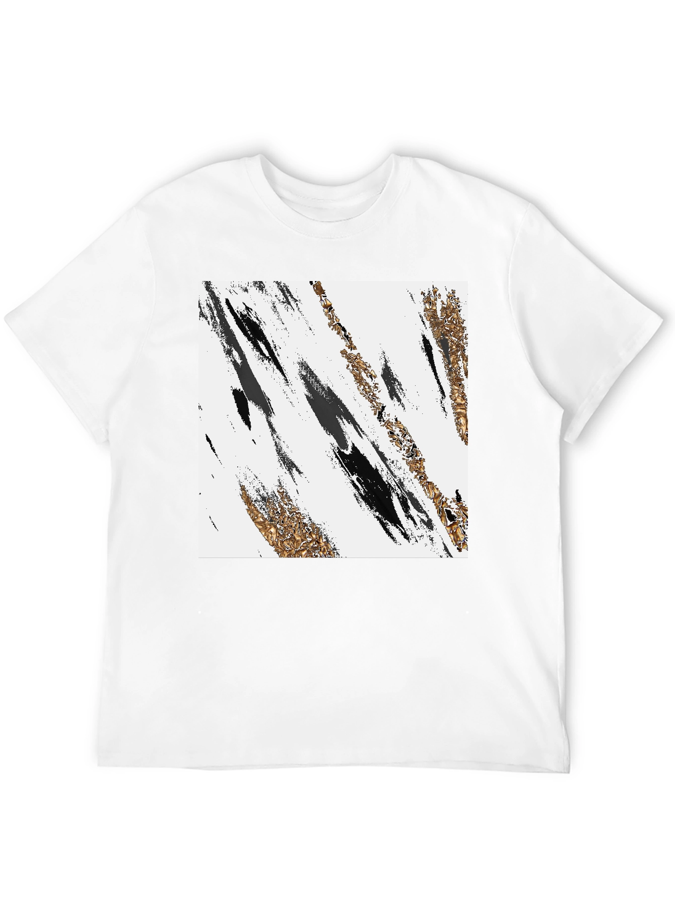Black Abstract Art Black T-Shirt view 12