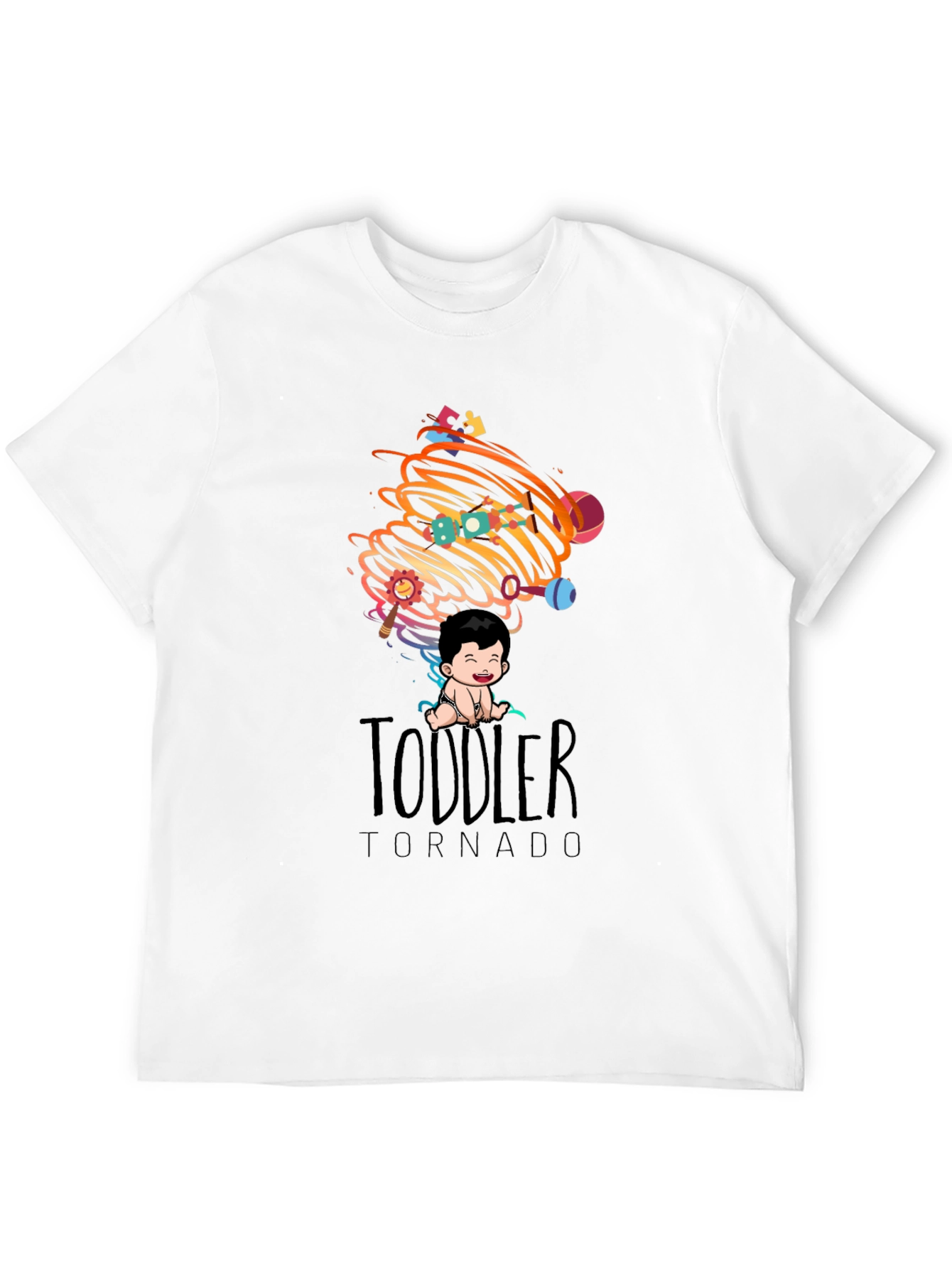 Black Toddler Tornado Graphic Tee view 12