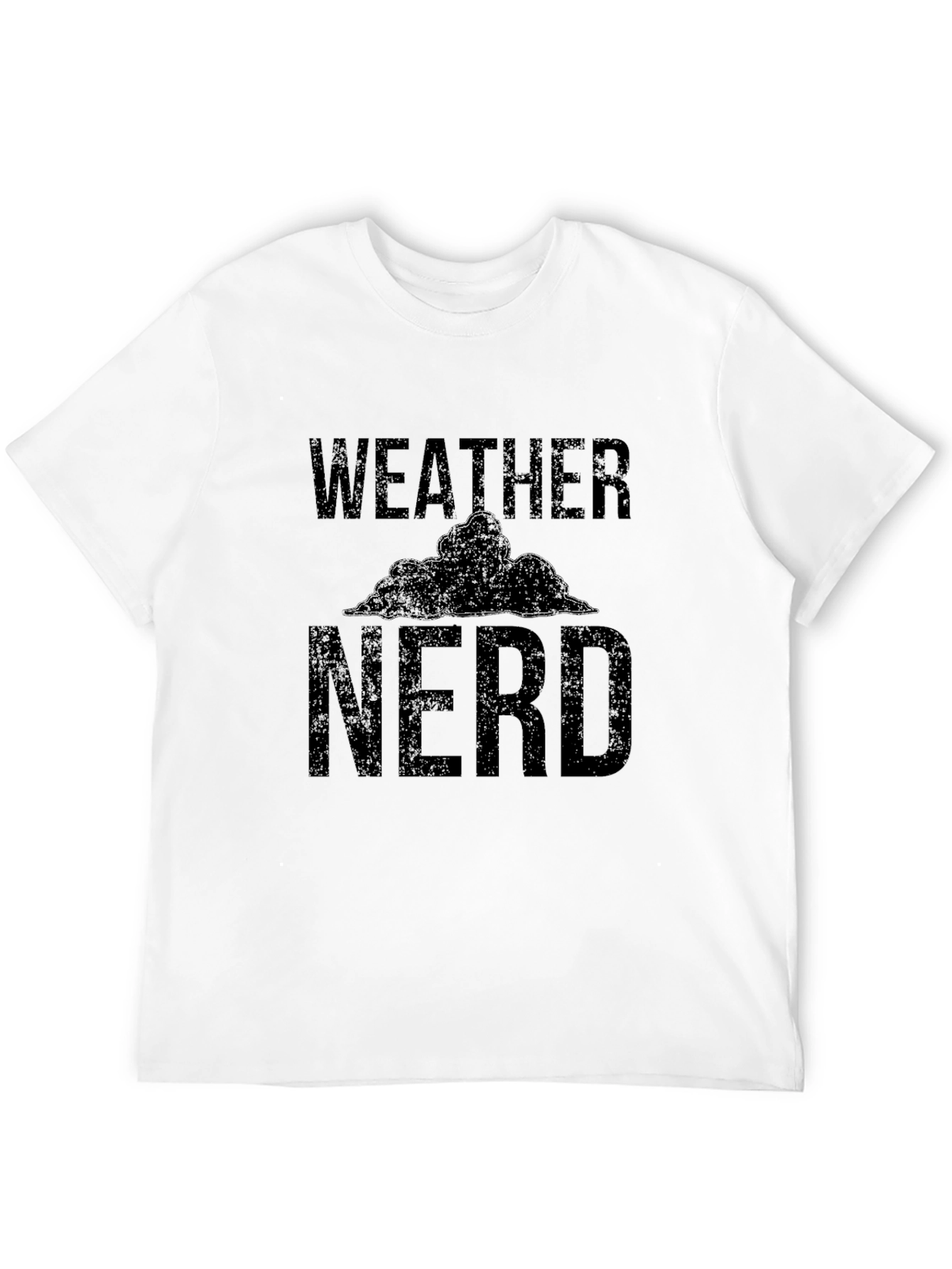 Black Weather Nerd Black T-Shirt view 12