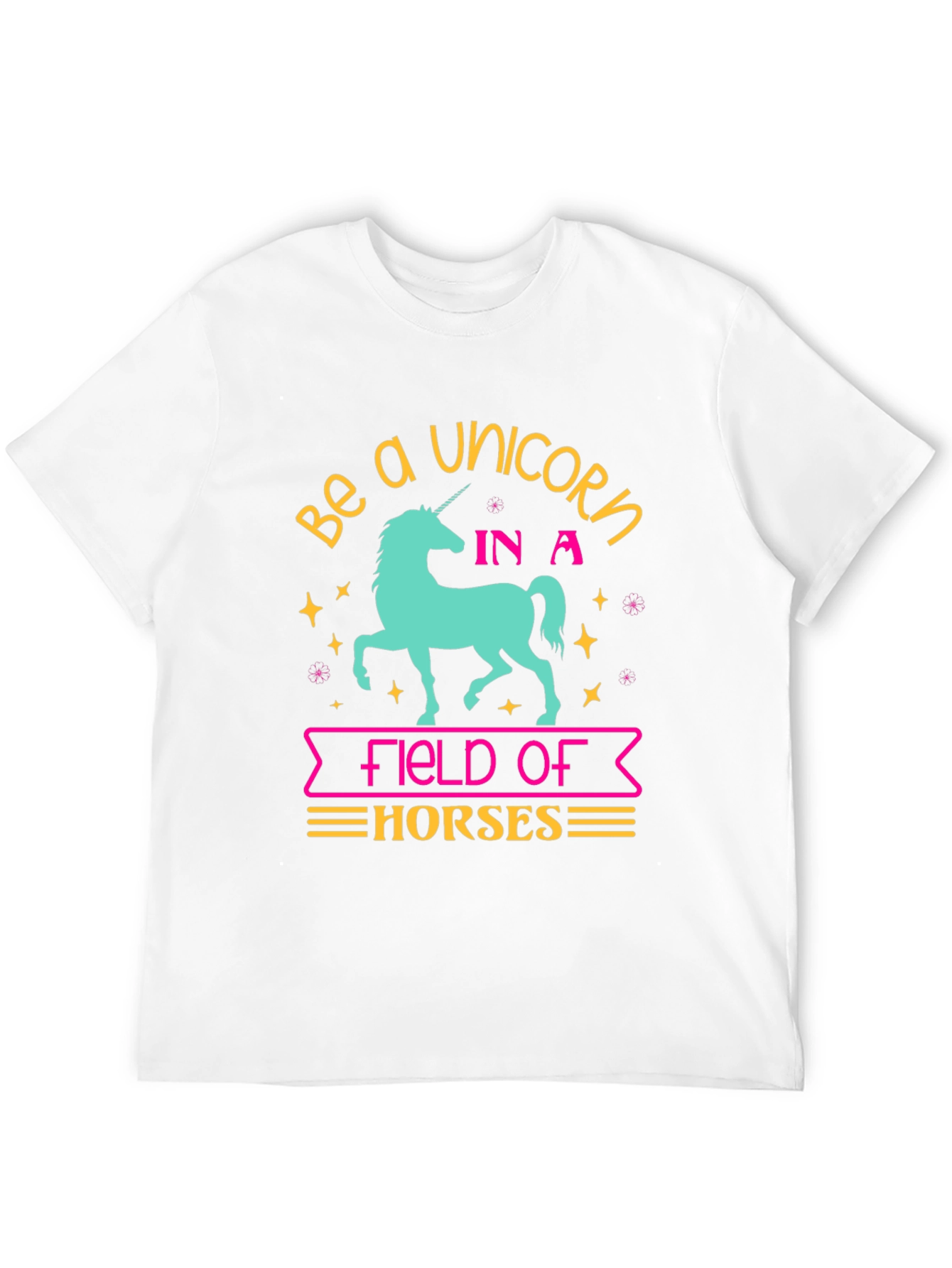 Black Be a Unicorn T-Shirt - Fun Graphic Tee view 12