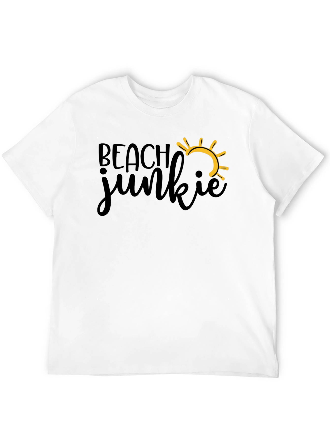 Black Beach Junkie T-Shirt - Summer Fun Tee view 12