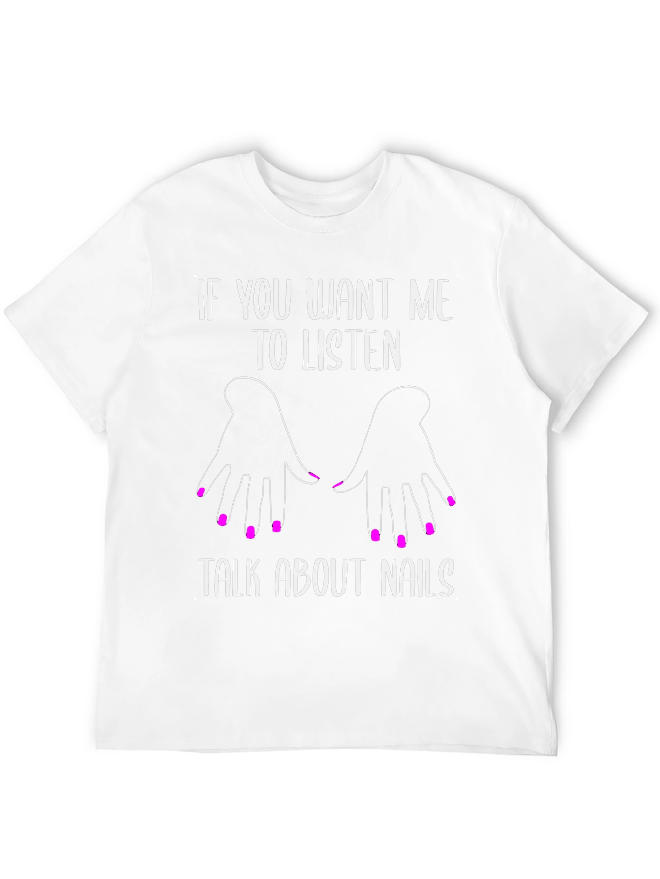 Black Nails Graphic Tee - "If You Want Me To Listen" view 12