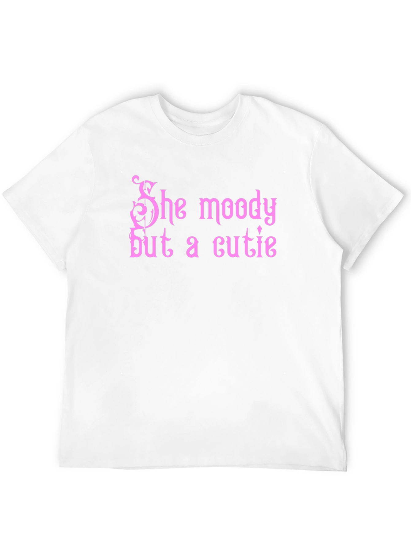 Black She Moody But A Cutie Graphic Tee view 12