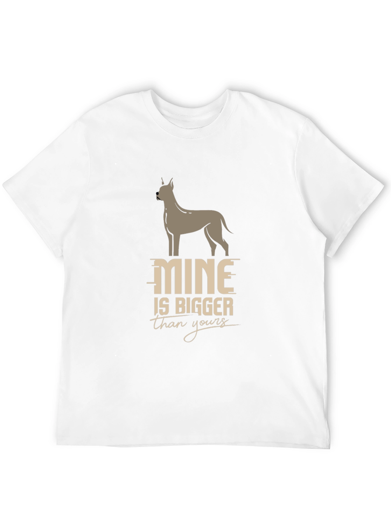Black Mine is Bigger Funny Dog T-Shirt view 12