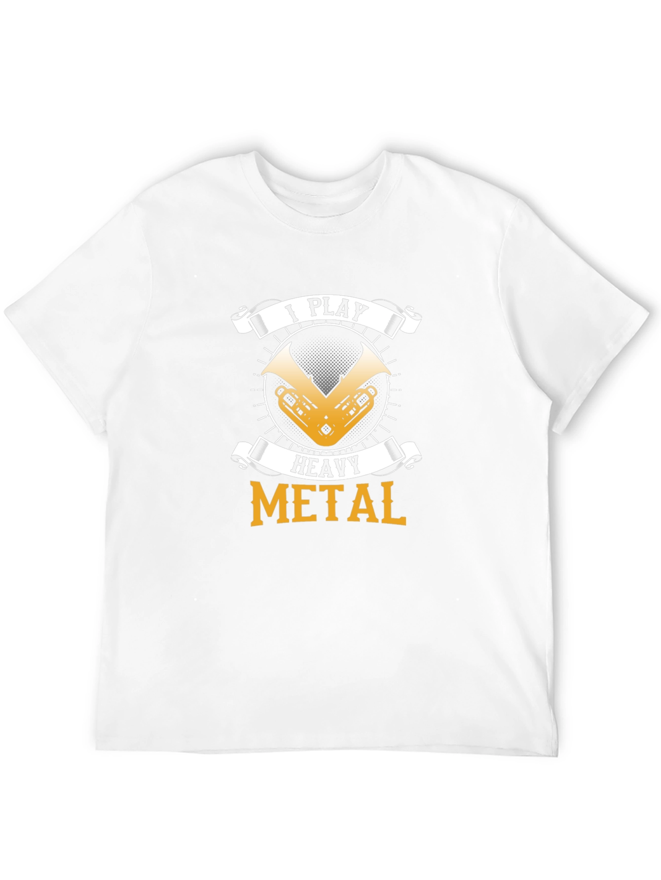 Black I Play Heavy Metal T-Shirt view 12