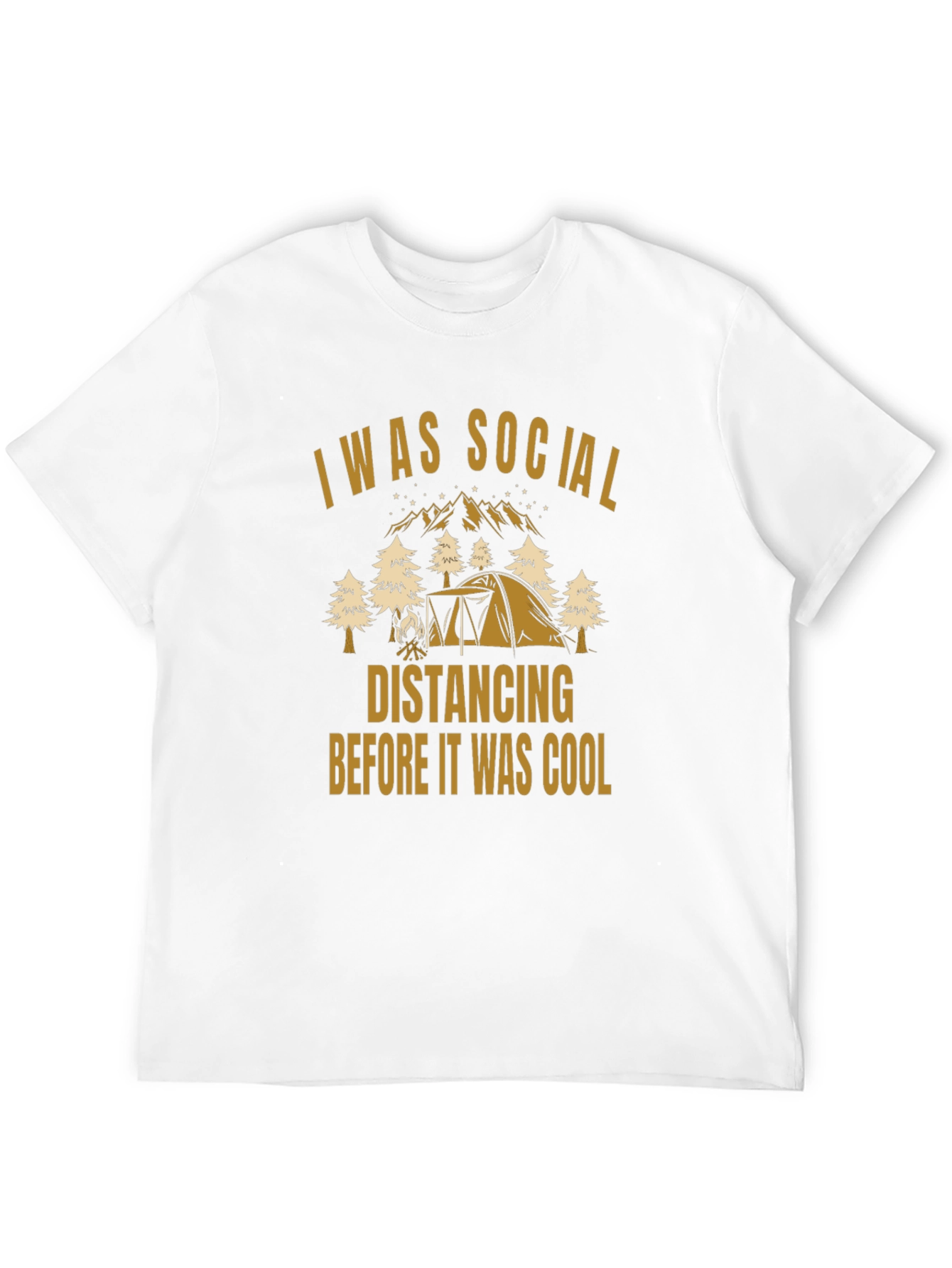 Black I Was Social Distancing Before It Was Cool T-Shirt view 12