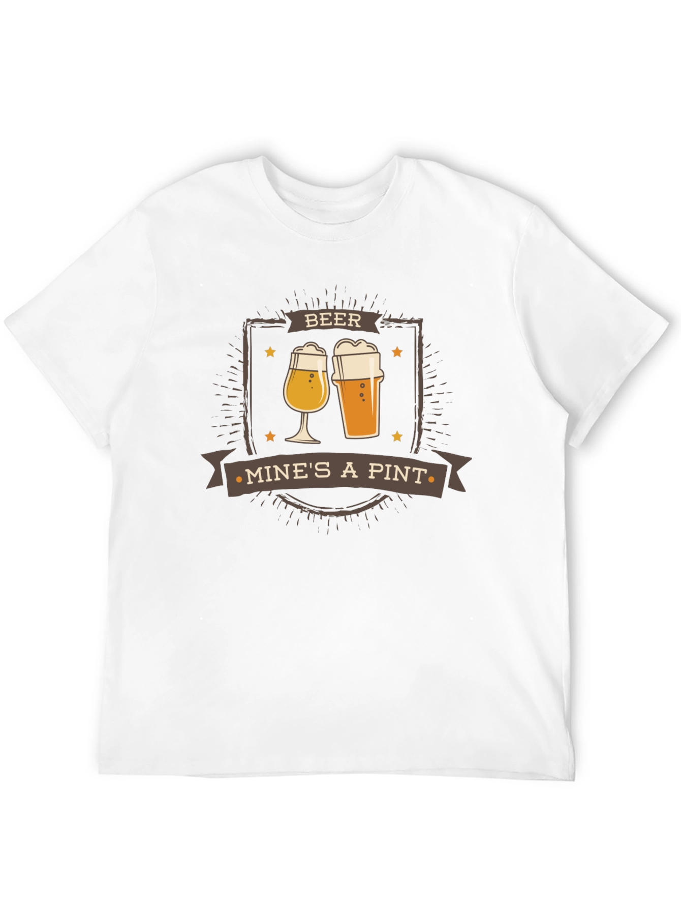 Black Beer Mine's A Pint Graphic Tee - Cool Drinking T-Shirt view 12