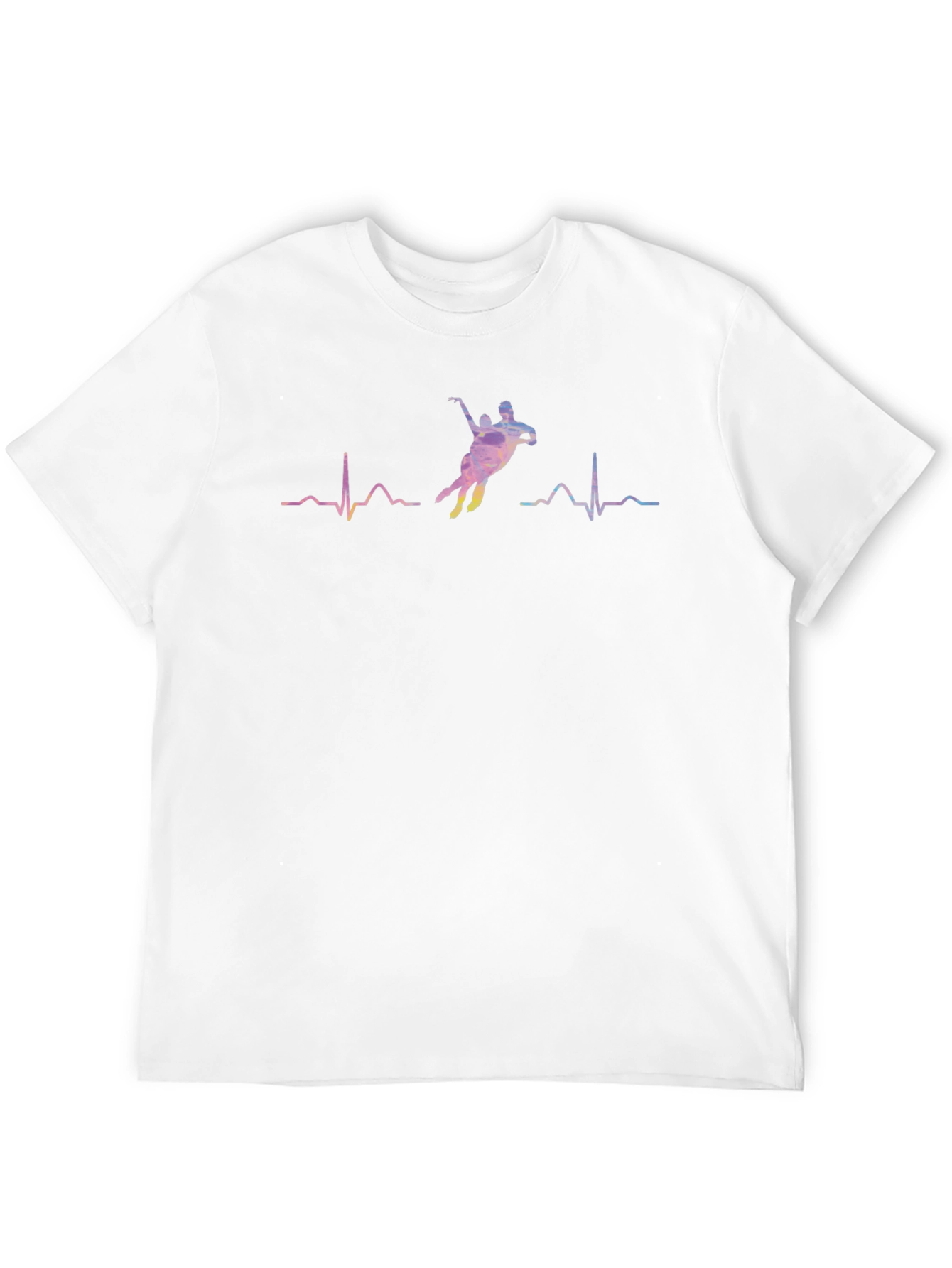 Black Dancing Heartbeat Graphic Tee - Stylish Comfort view 12