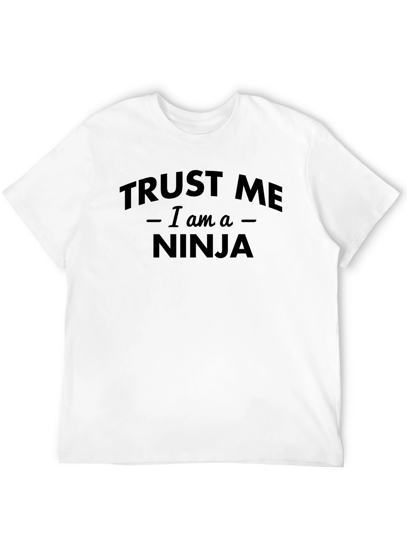 Black Trust Me I'm a Ninja T-Shirt - Black Cotton Tee view 12