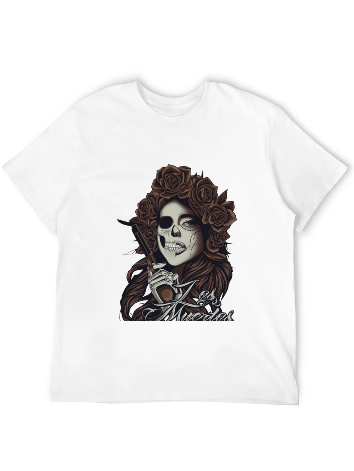 Black Day of the Dead Graphic Tee - La Es Muertos view 12