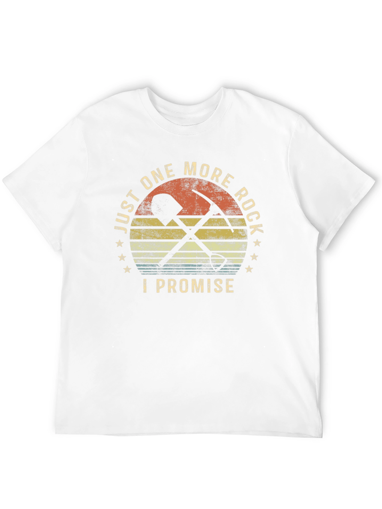 Black Just One More Rock T-Shirt, Geology, Prospecting view 12