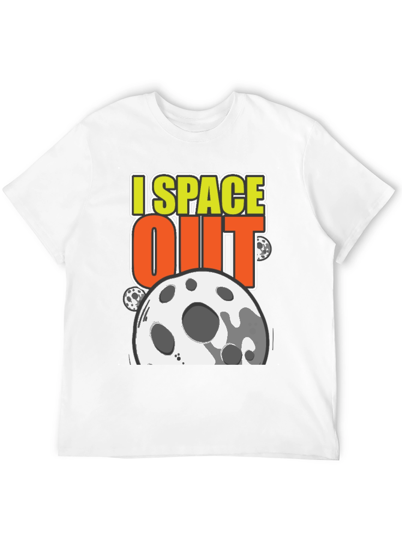 Black I Space Out T-Shirt - Black Cotton Blend view 12