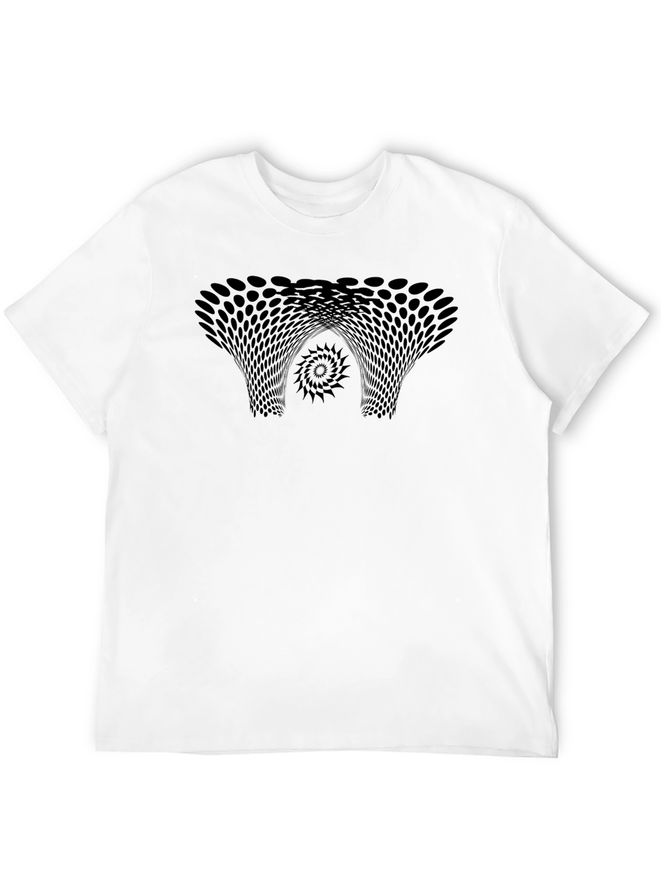 Abstract Vortex Black T-Shirt - Modern Graphic Tee - 12