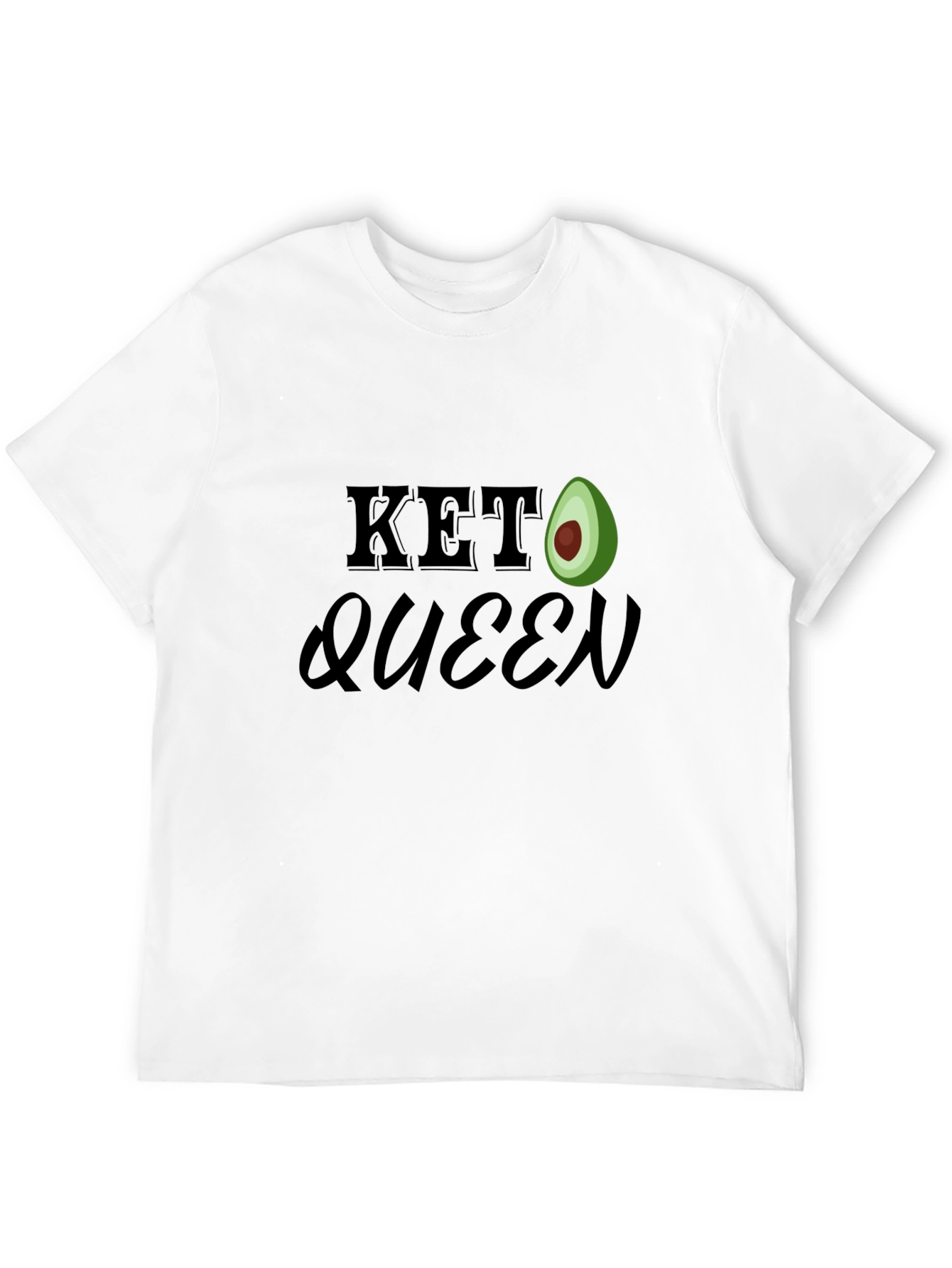 Black Keto Queen Avocado T-Shirt - Black view 12
