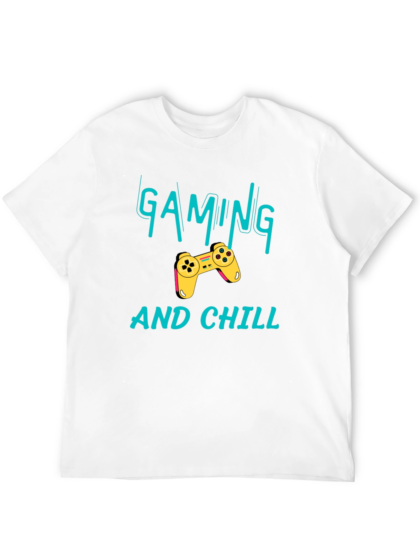 Black Gaming and Chill Black T-Shirt - Gamer Apparel view 12