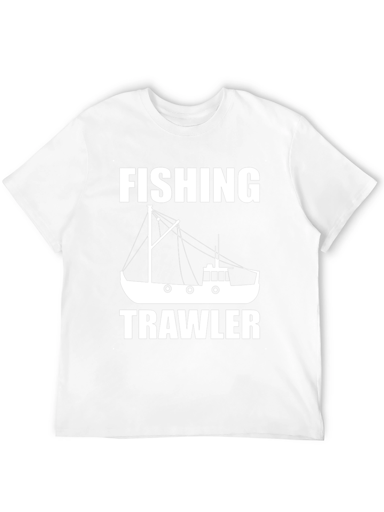 Black Fishing Trawler Graphic Tee - Black Cotton Comfort view 12