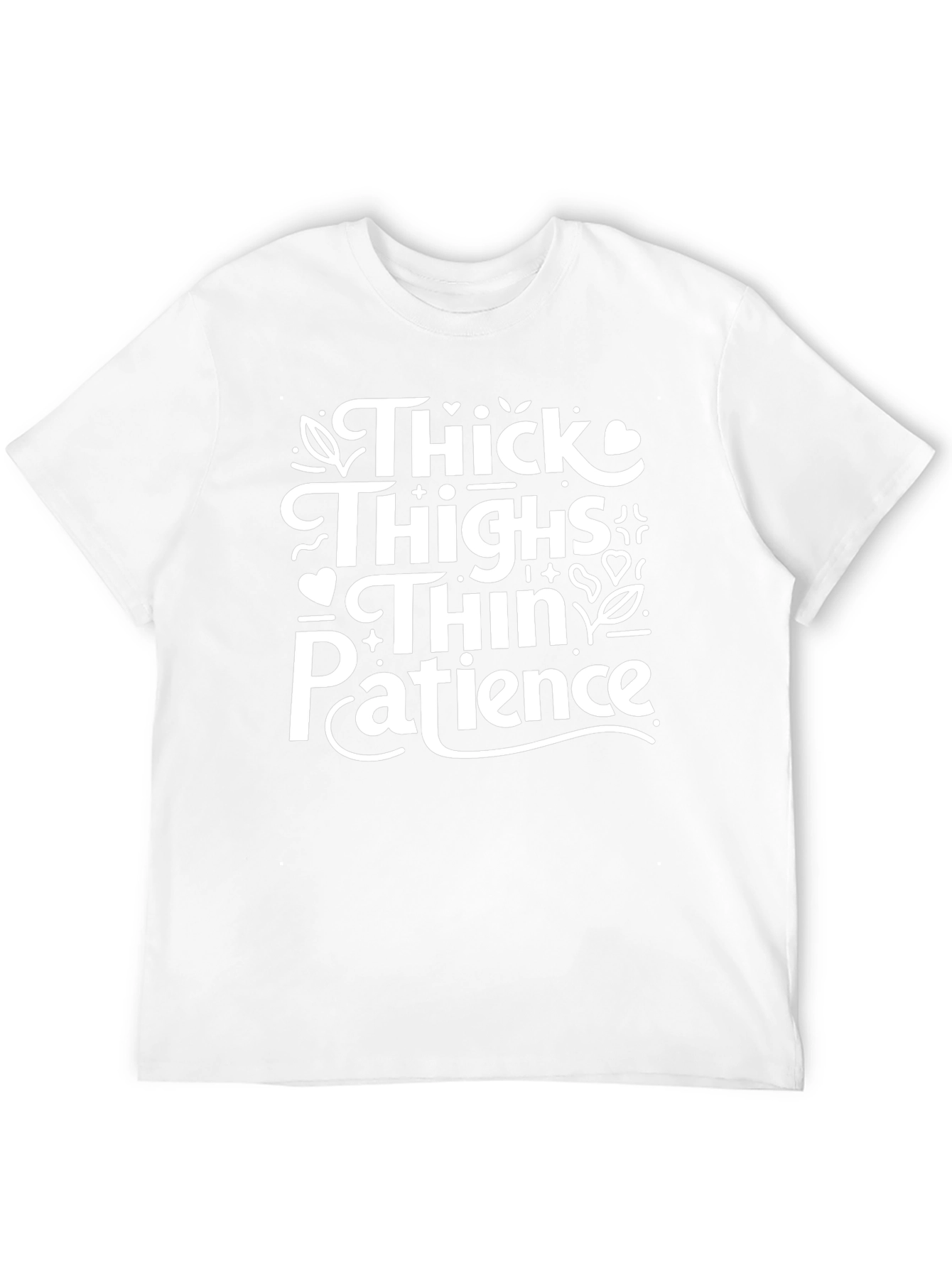 Black Thick Thighs Thin Patience T-Shirt view 12