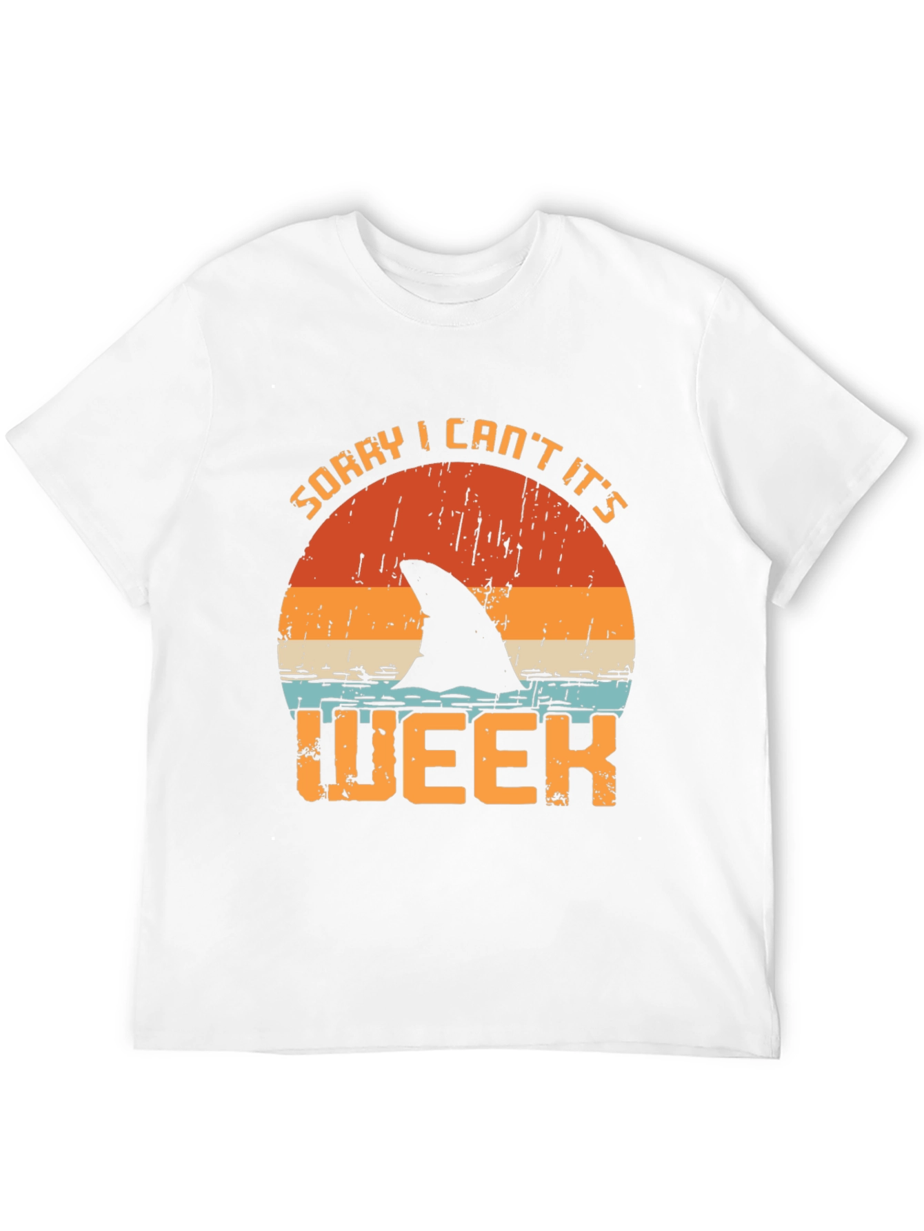 Black Sorry I Can't It's Shark Week T-Shirt view 12