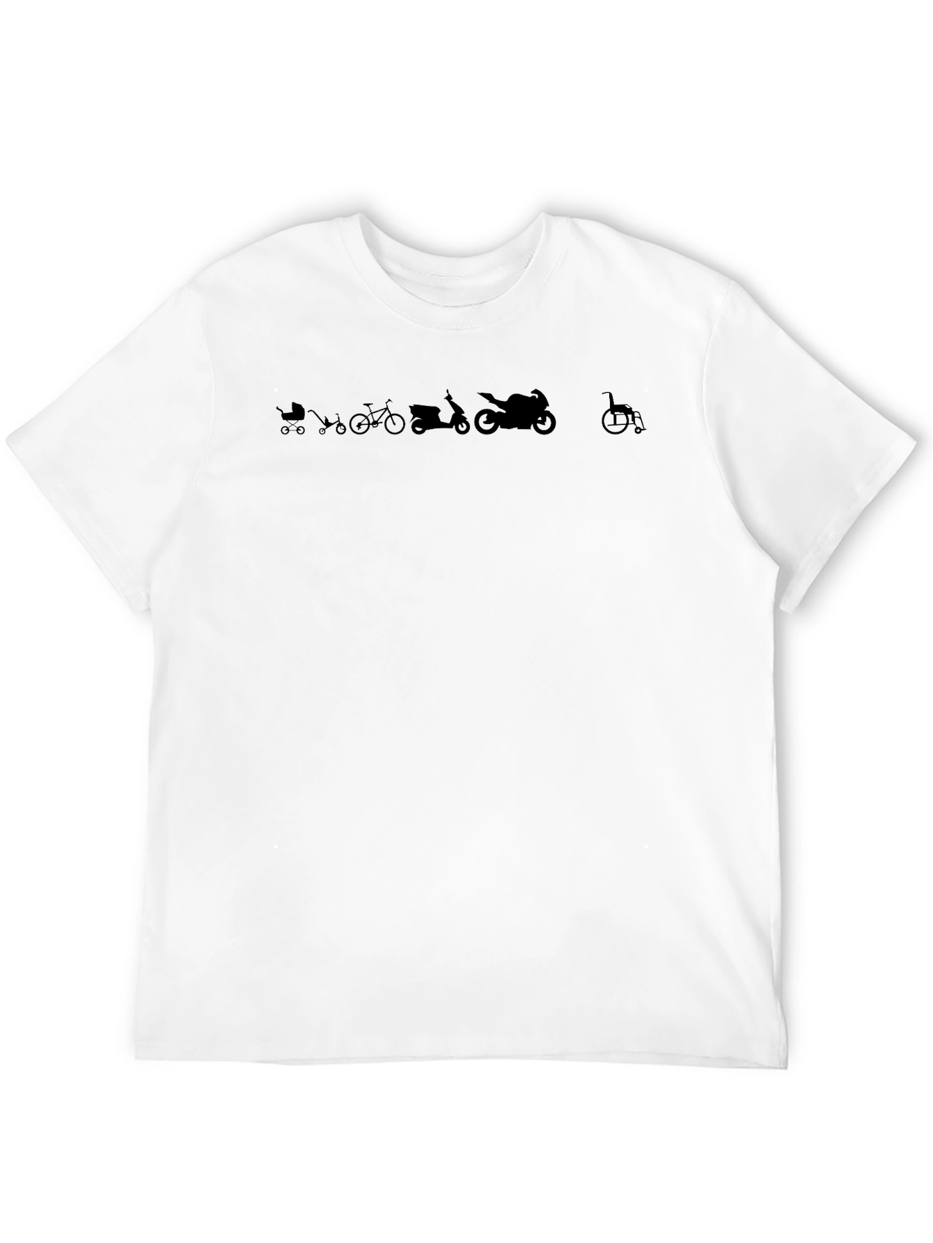 Black Evolution of Wheels Black T-Shirt view 12