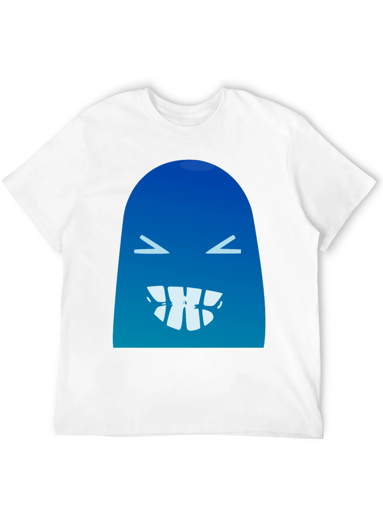 Black Funny Blue Monster Graphic T-Shirt view 12