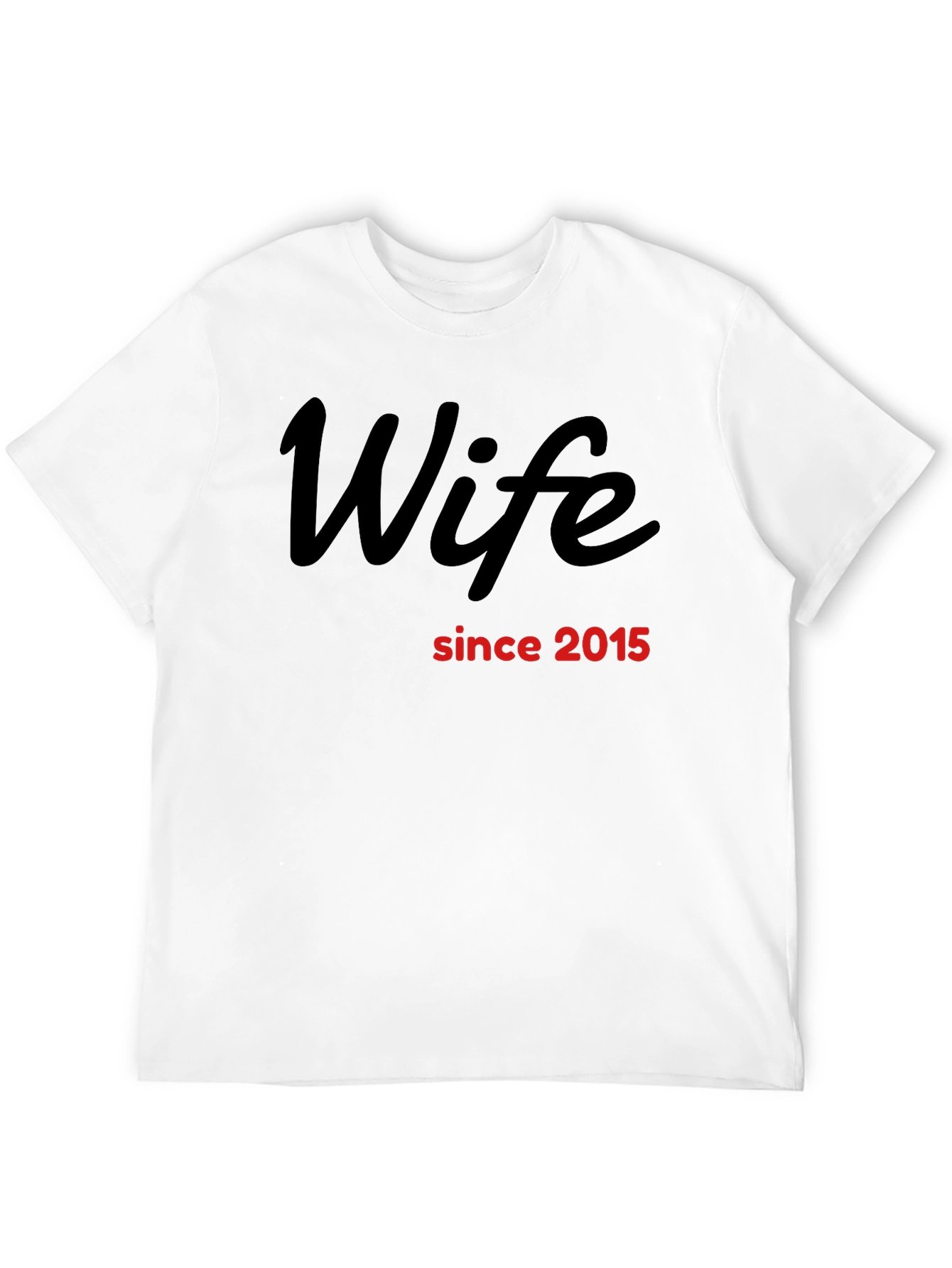 Black Wife Since 2015 T-Shirt view 12