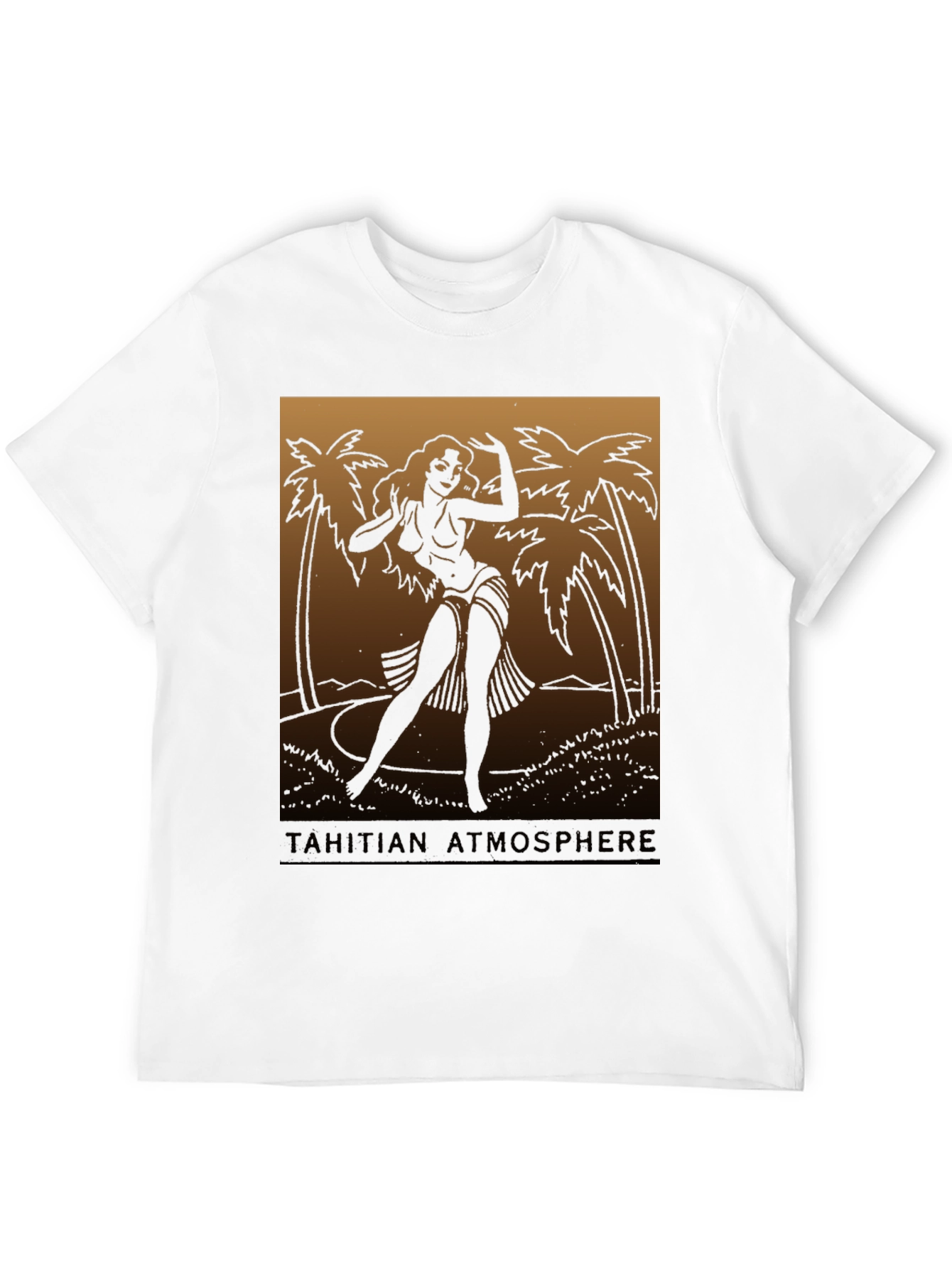 Black Tahitian Atmosphere Graphic Tee view 12