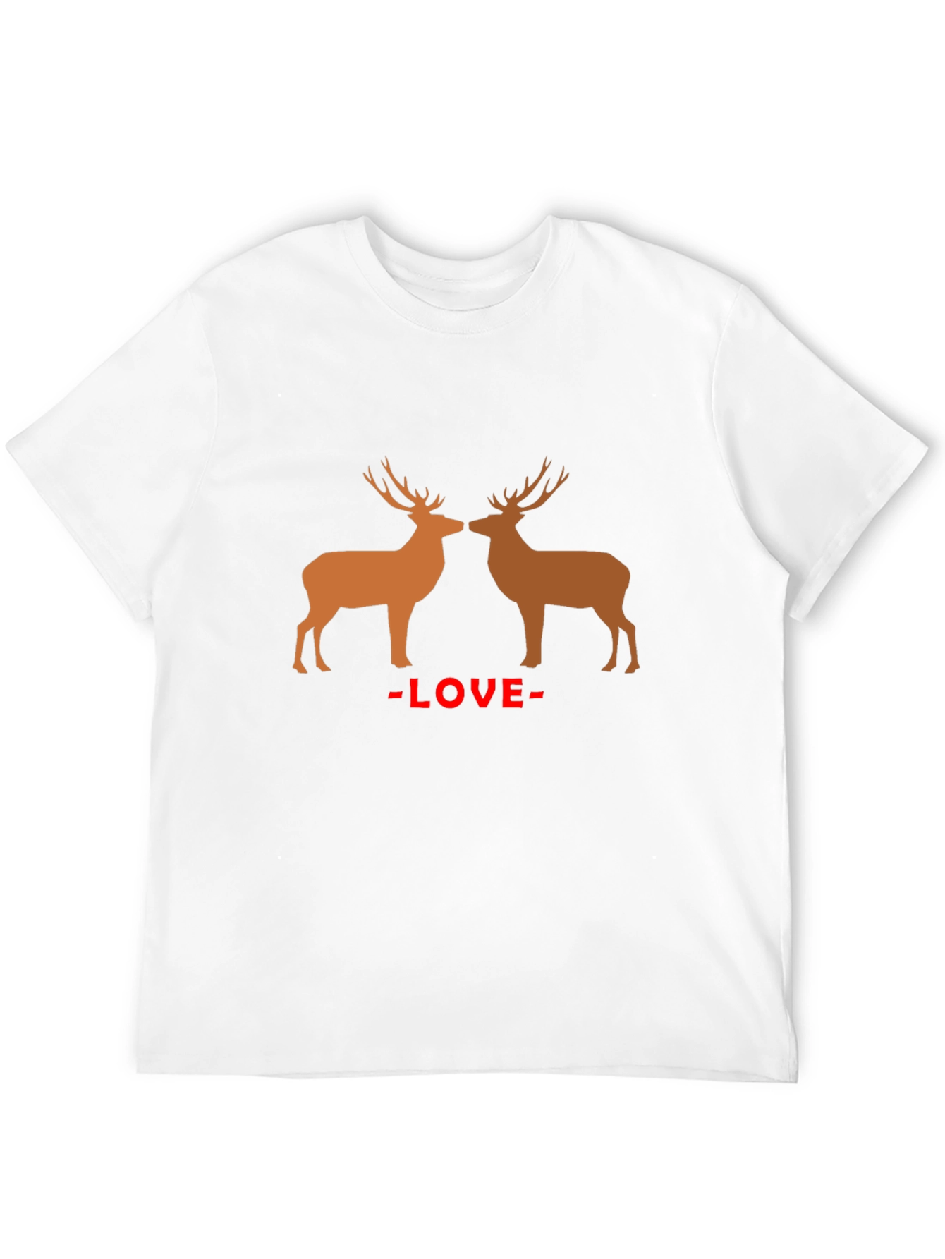 Black Deer Love Graphic Tee - Stylish Casual Wear view 12