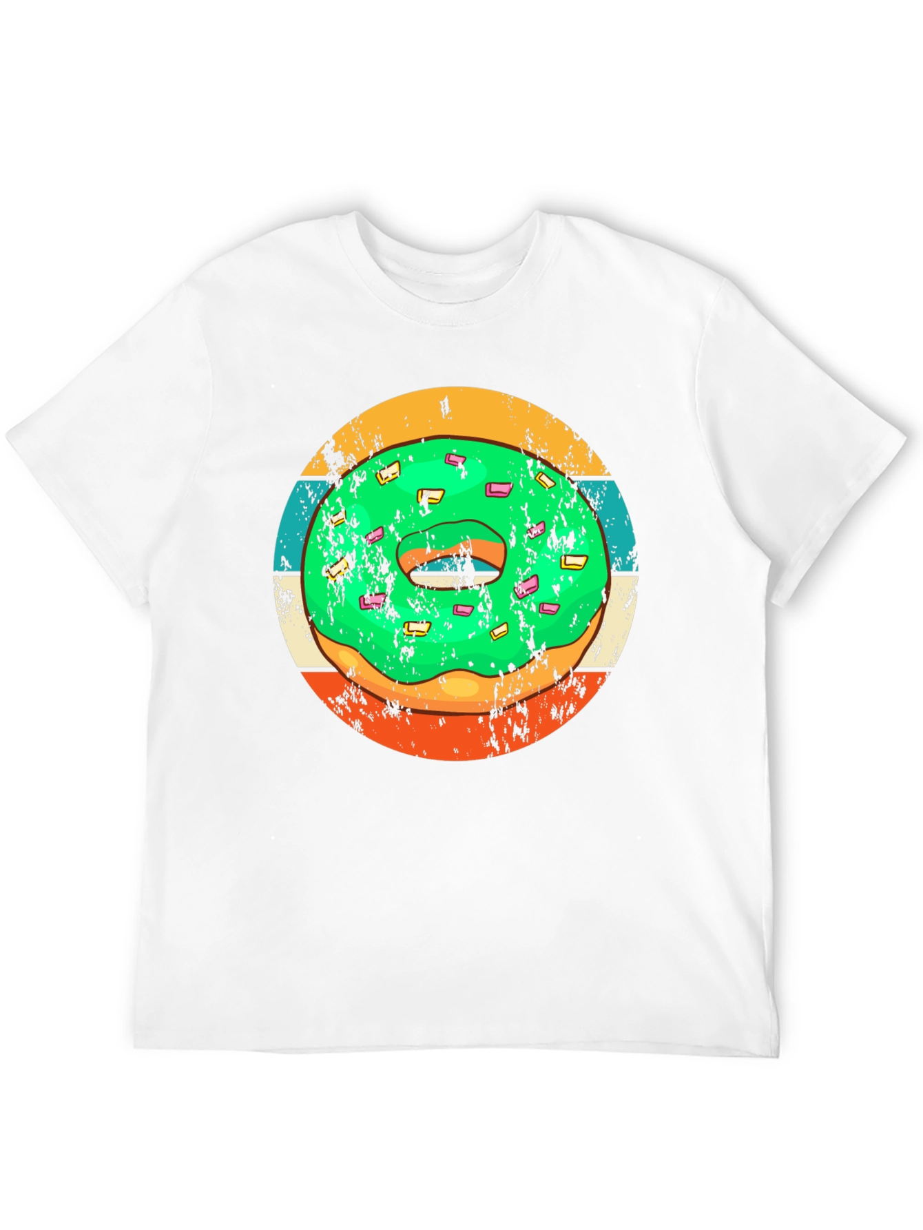 Black Retro Donut Graphic Tee - Fun & Stylish Casual Wear view 12