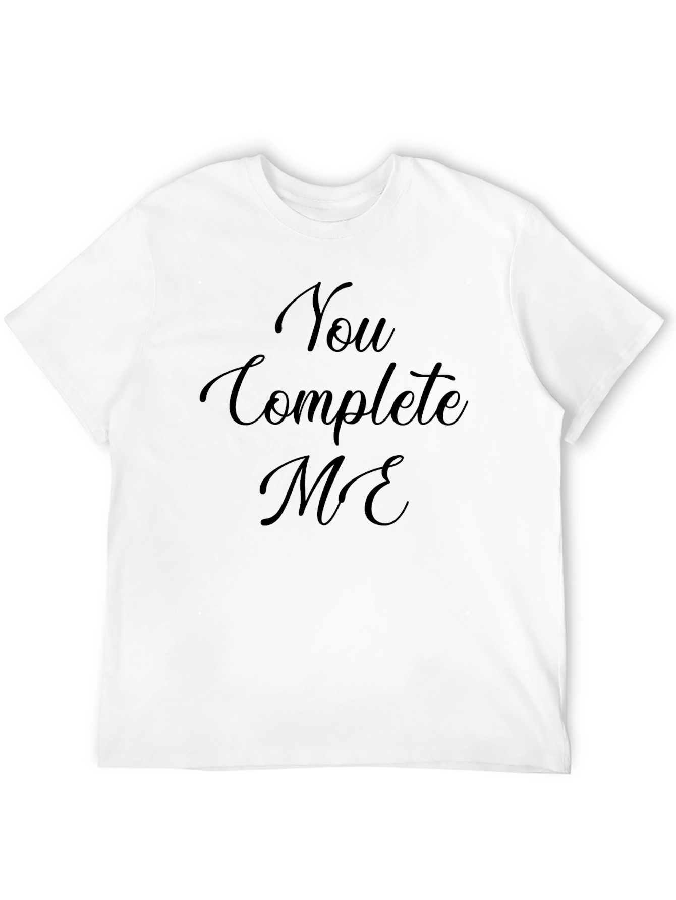 Black You Complete Me Crew Neck T-Shirt view 12