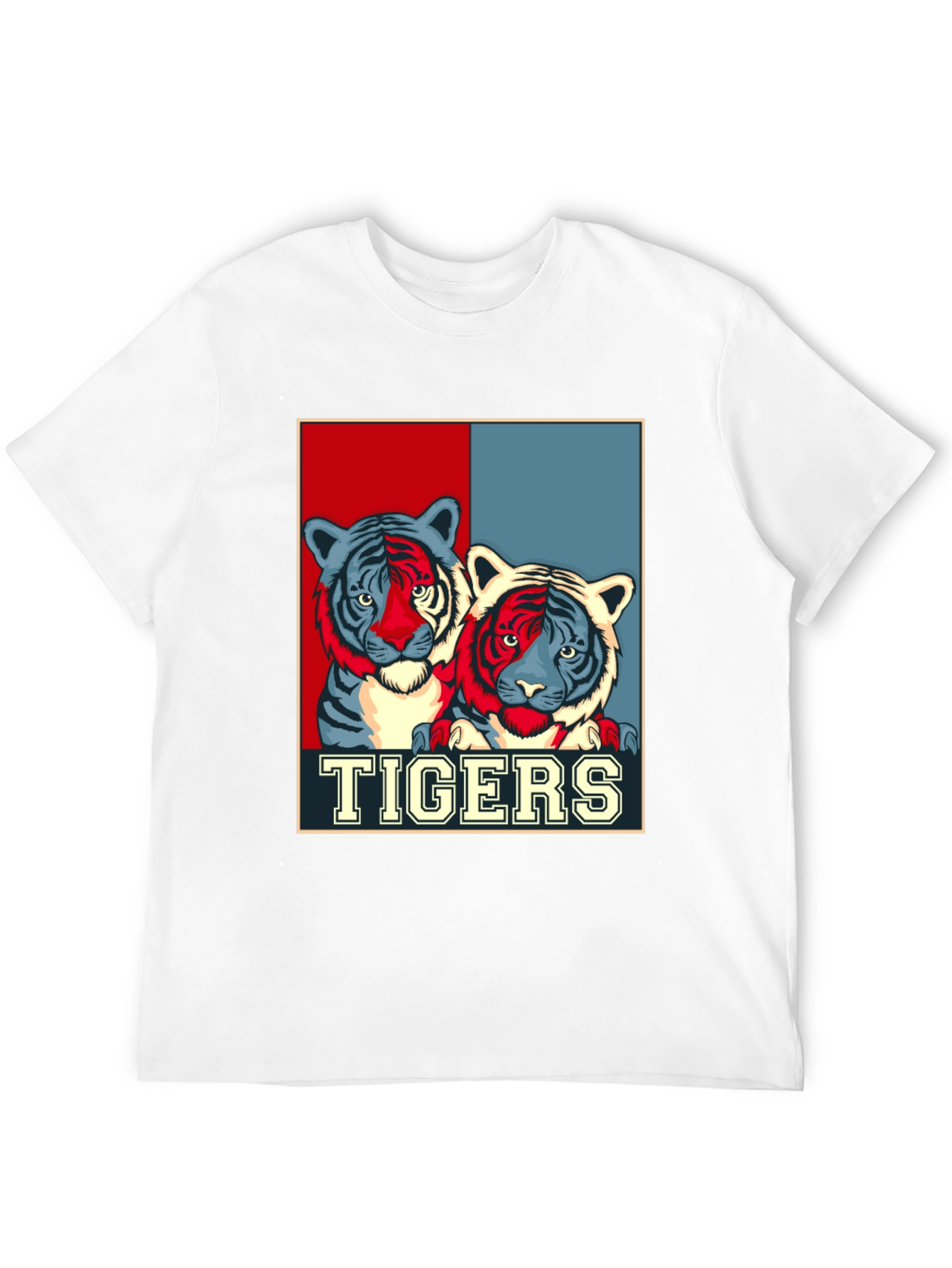 Black Tigers Graphic Print T-Shirt view 12