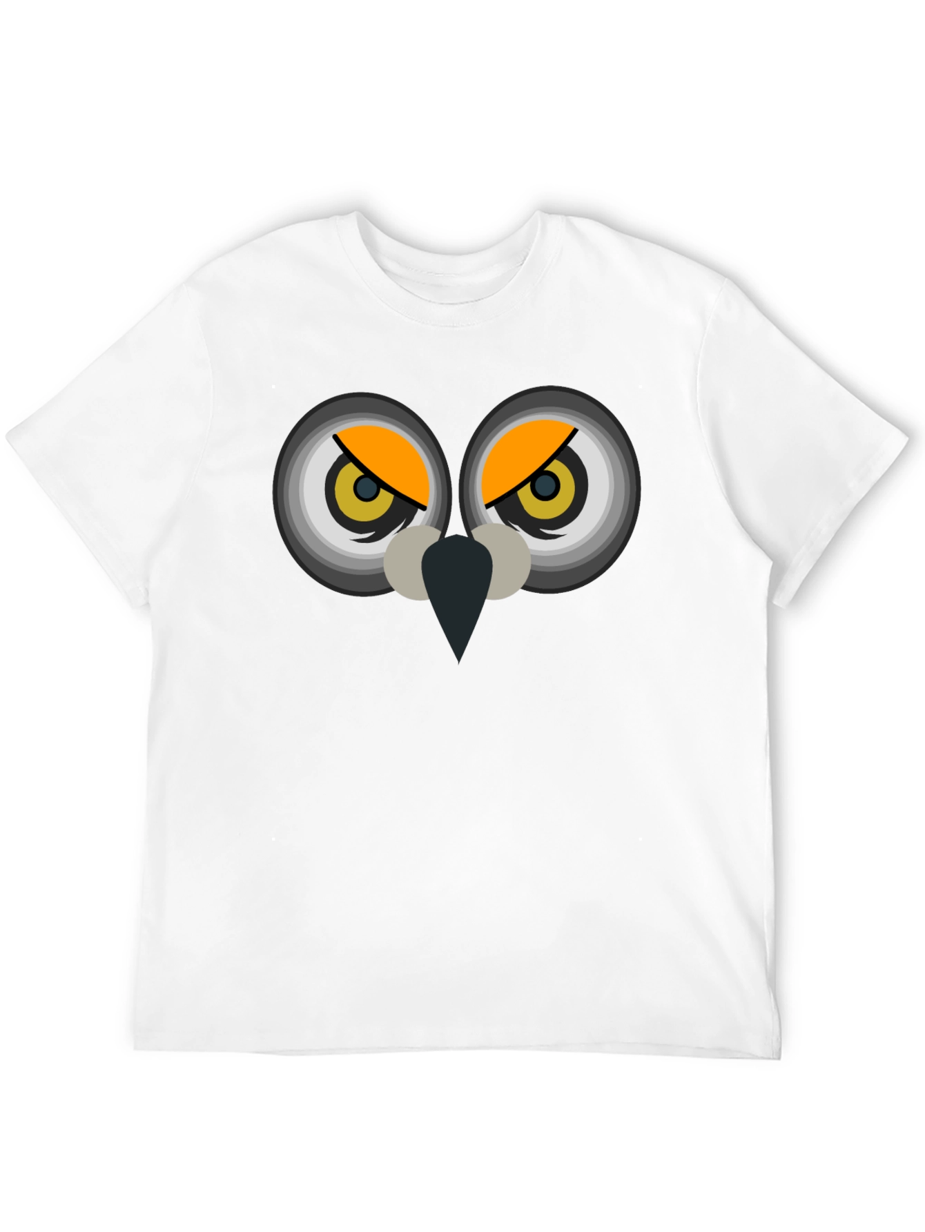Black Owl Eyes Graphic T-Shirt - Men's Black Tee view 12