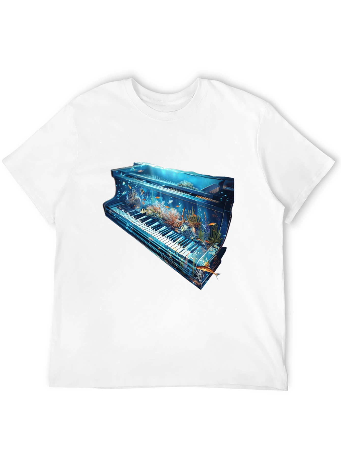 Aquatic Piano Graphic T-Shirt - 12