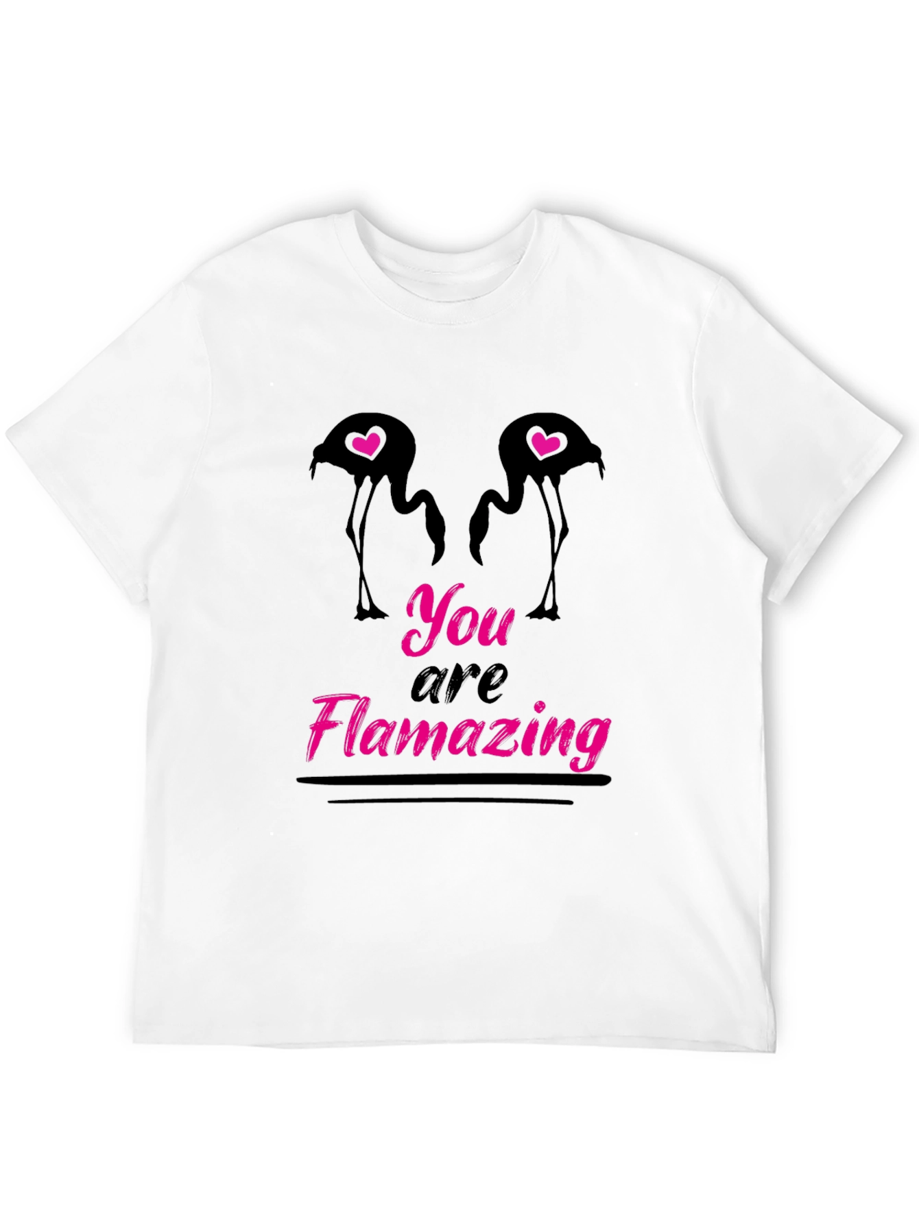 Black Flamazing Flamingo Graphic Tee - Black view 12