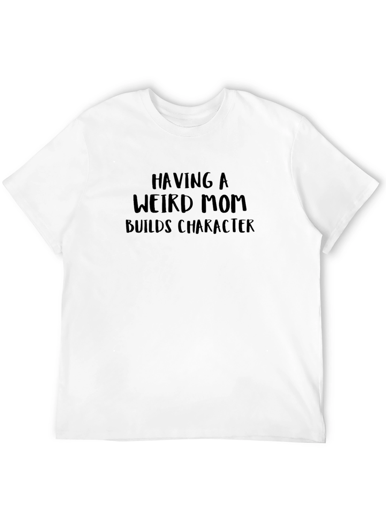 Black Weird Mom Builds Character Graphic Tee view 12