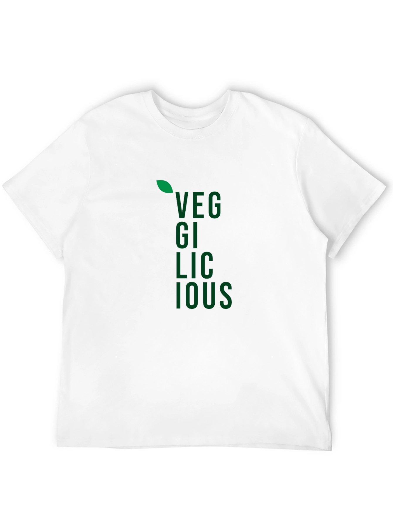 Black Veggilicious T-Shirt - Black Cotton Vegan Style Tee view 12