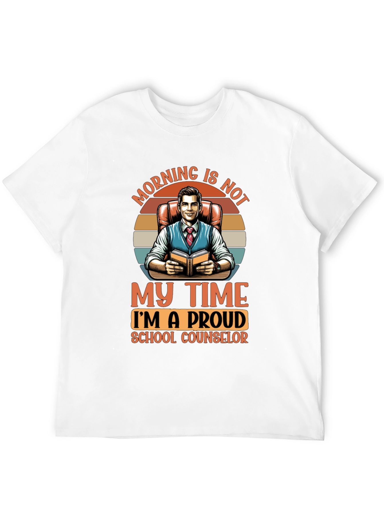 Black Proud School Counselor T-Shirt - Morning Is Not My Time view 12