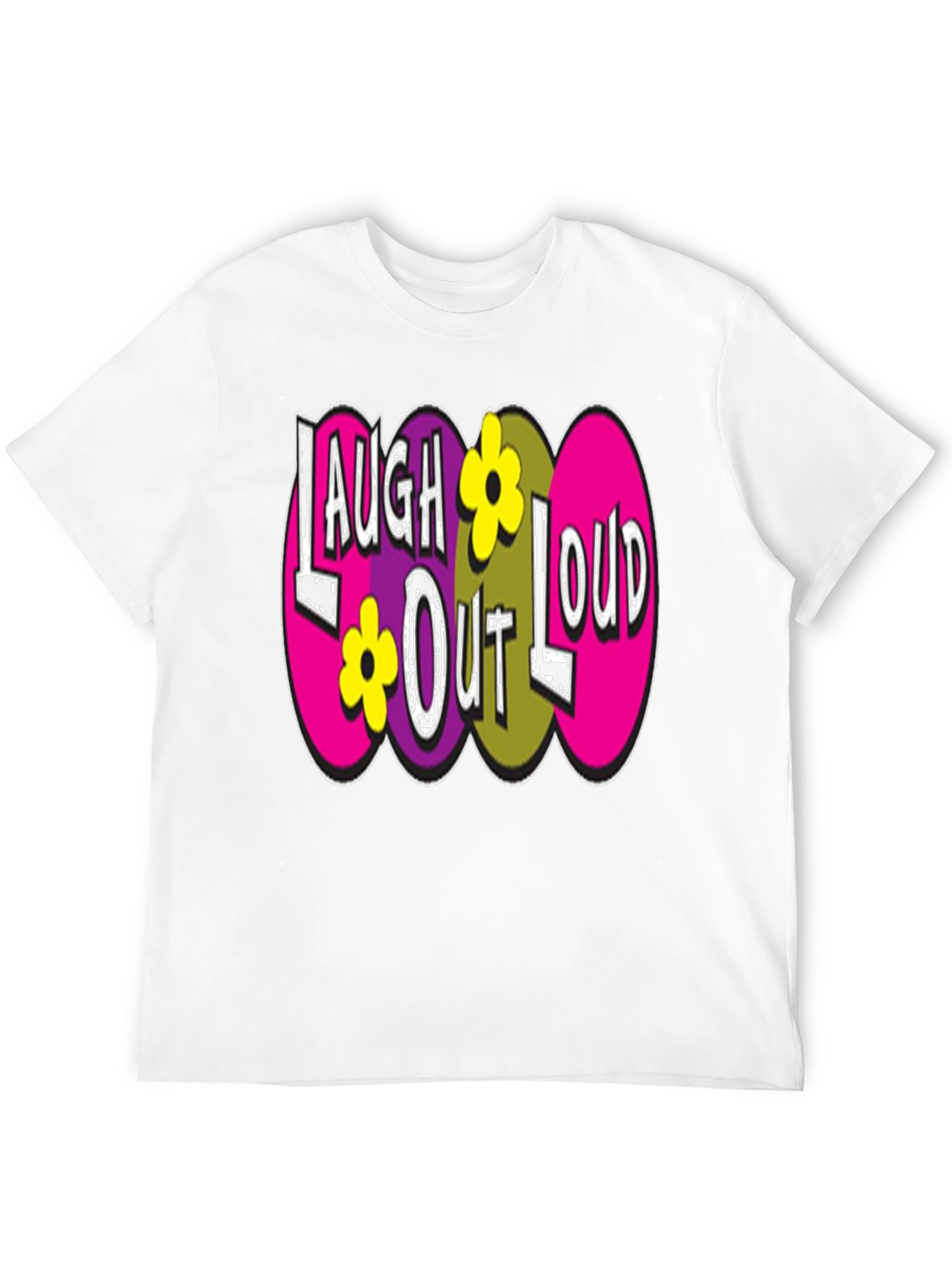 Black Laugh Out Loud Graphic Tee view 12