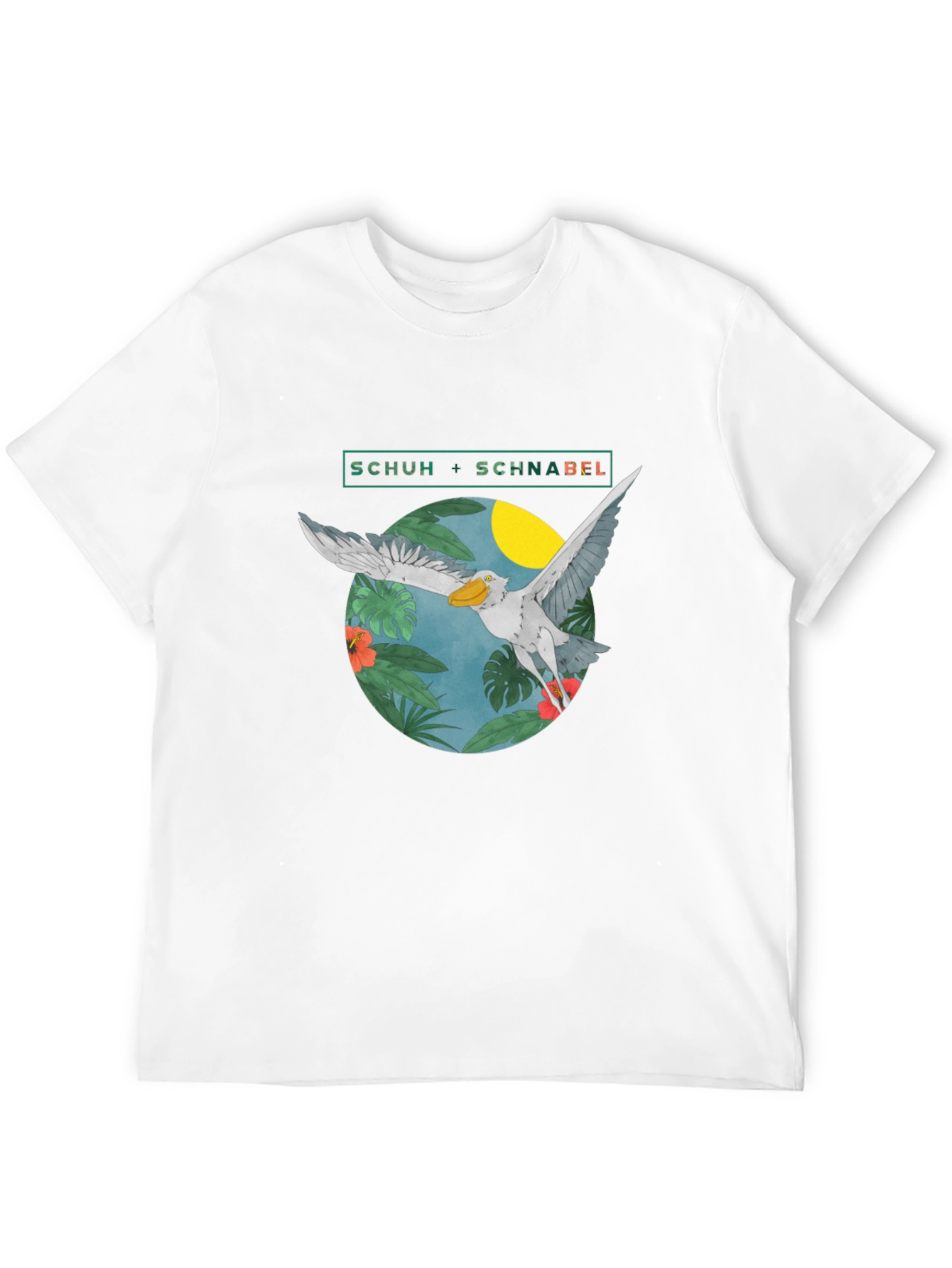 Black Shoebill Stork Graphic Tee - Tropical Bird Design view 12