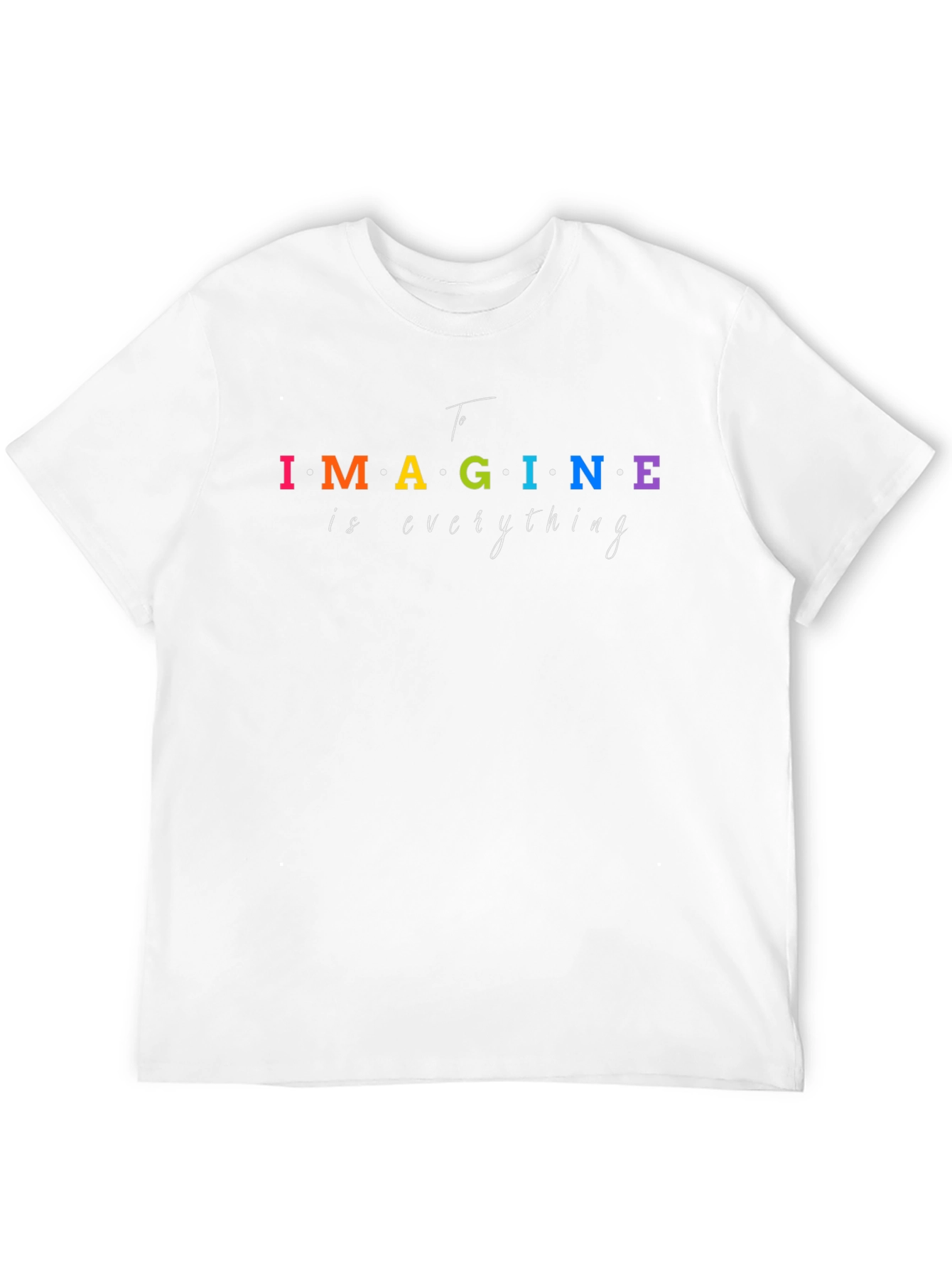 Black Imagine Everything Graphic Tee - Black Cotton T-Shirt view 12