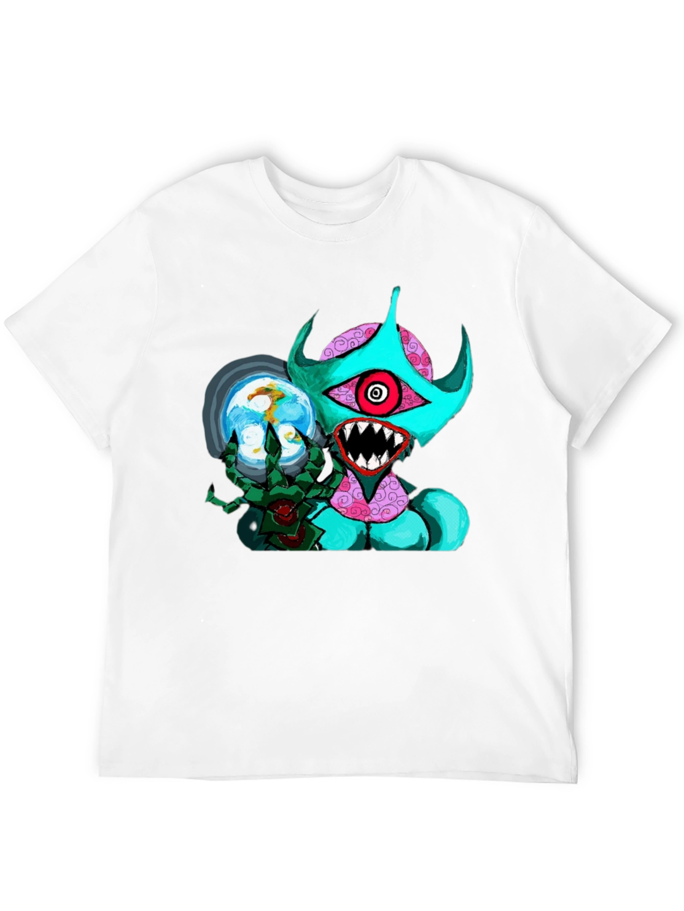 Black Monster Graphic Black T-Shirt - Unique Design view 12