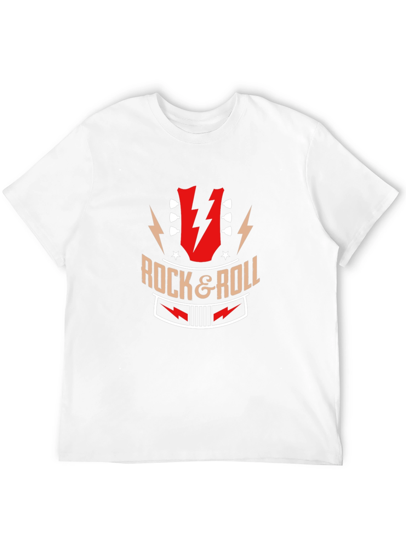 Black Rock & Roll Graphic Print Black T-Shirt view 12