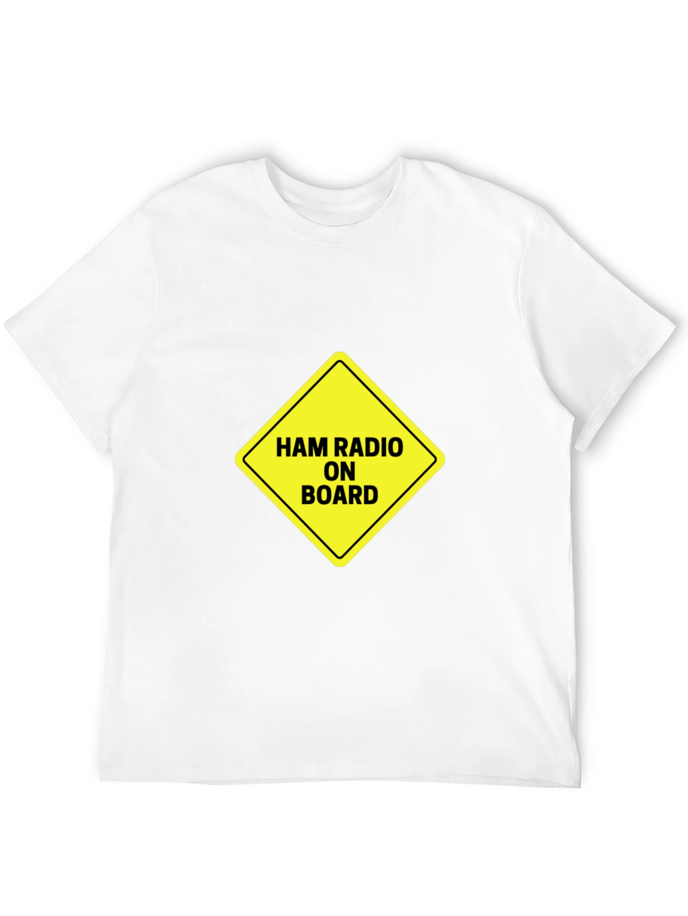 Black Ham Radio On Board T-Shirt view 12