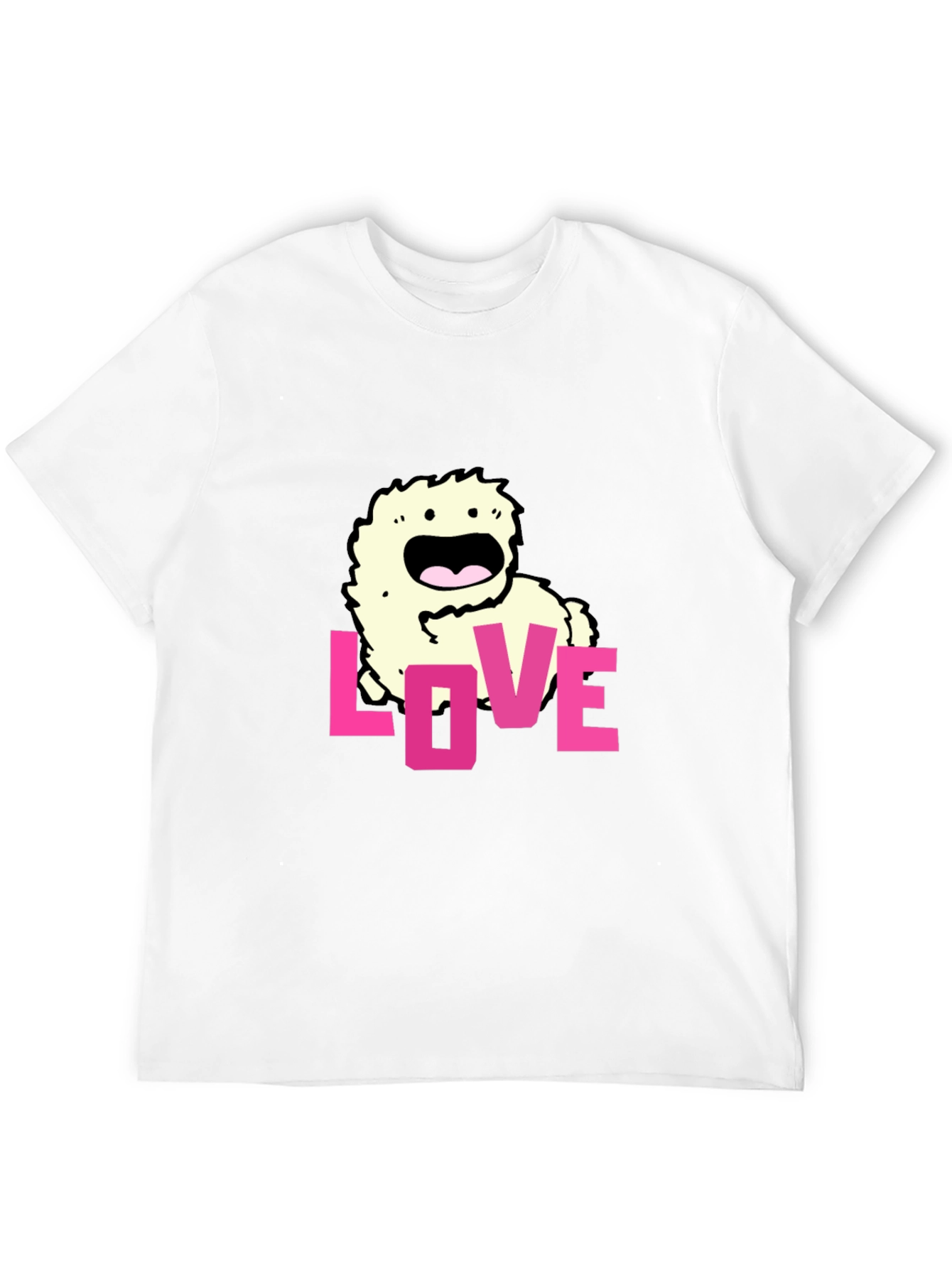 Black Love Monster Graphic Black T-Shirt view 12