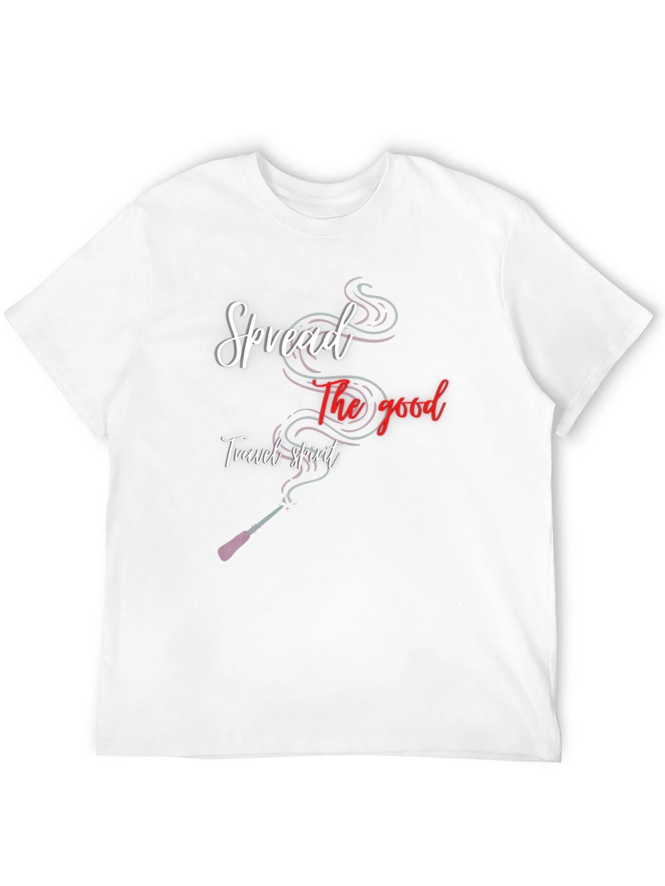 Black Spread the Good Travel Spirit Black T-Shirt view 12