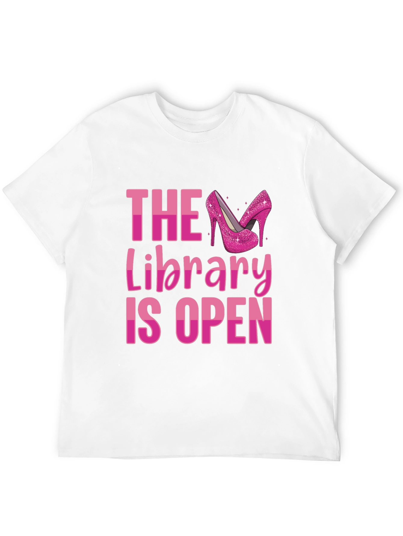 Black The Library is Open Drag Queen T-Shirt view 12