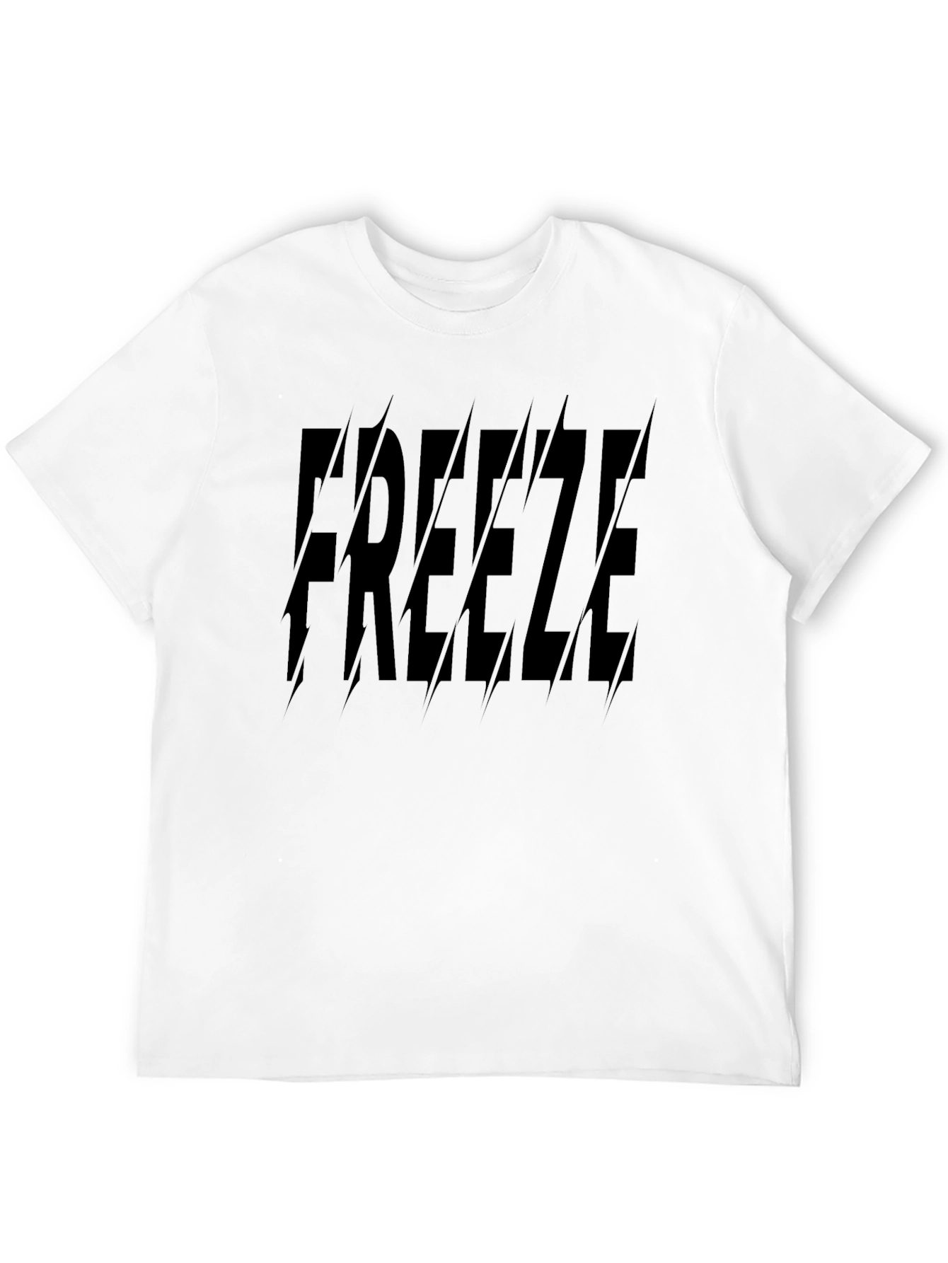 Black Freeze Graphic Print T-Shirt - Stylish Black Tee view 12