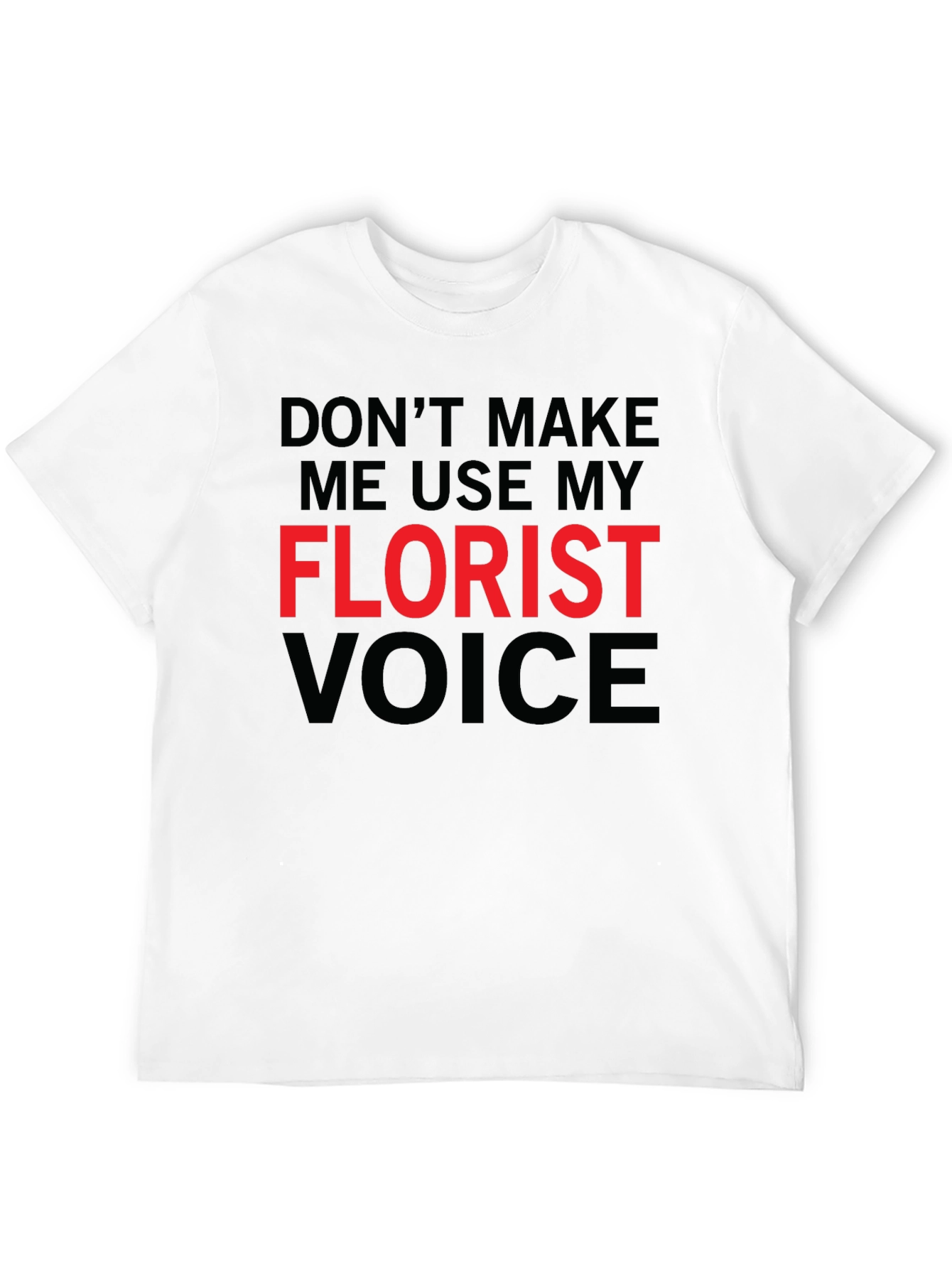 Black Florist Voice Novelty Graphic T-Shirt view 12