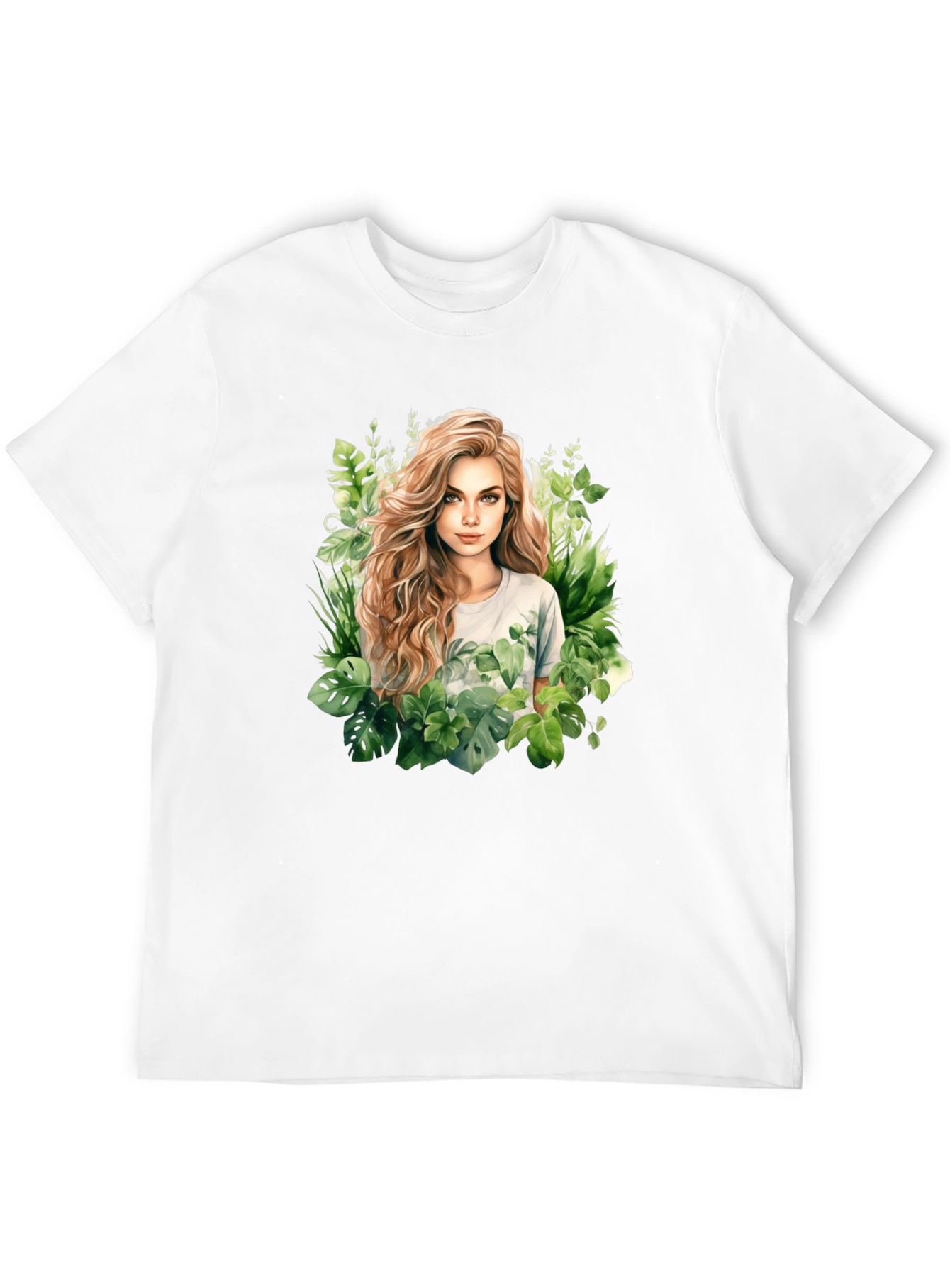 Black Nature Girl Graphic T-Shirt - Black view 12