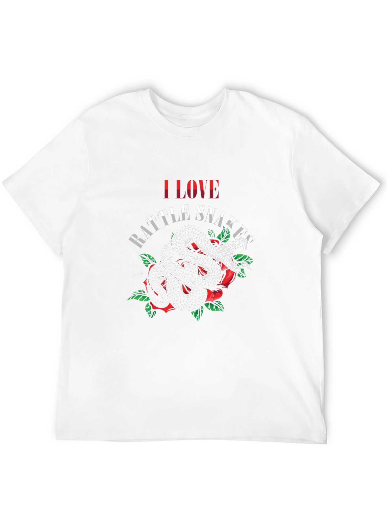 Black I Love Rattlesnakes Graphic Tee view 12